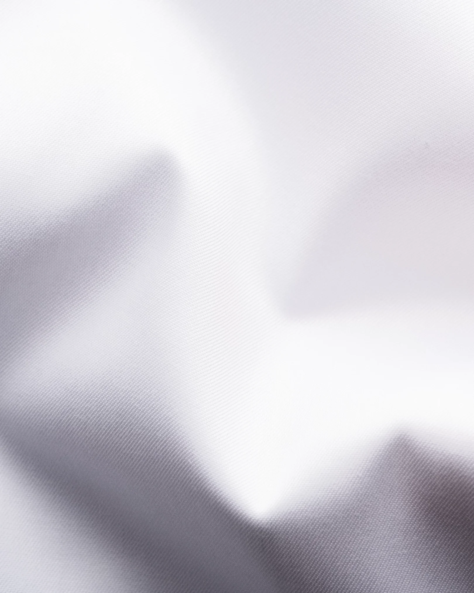 Eton - white solid signature twill paisley effect shirt