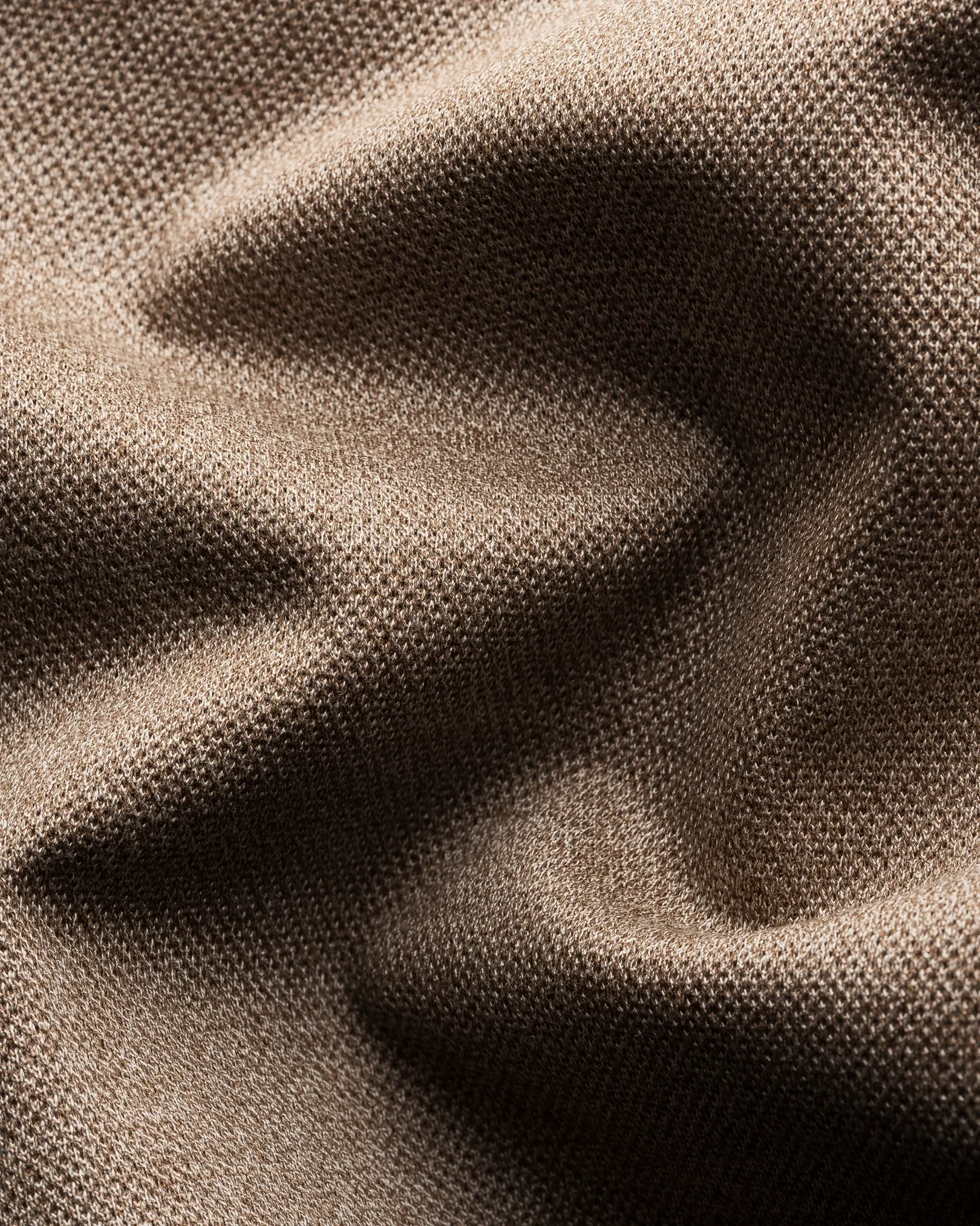 Eton - beige knitted collar regular fit