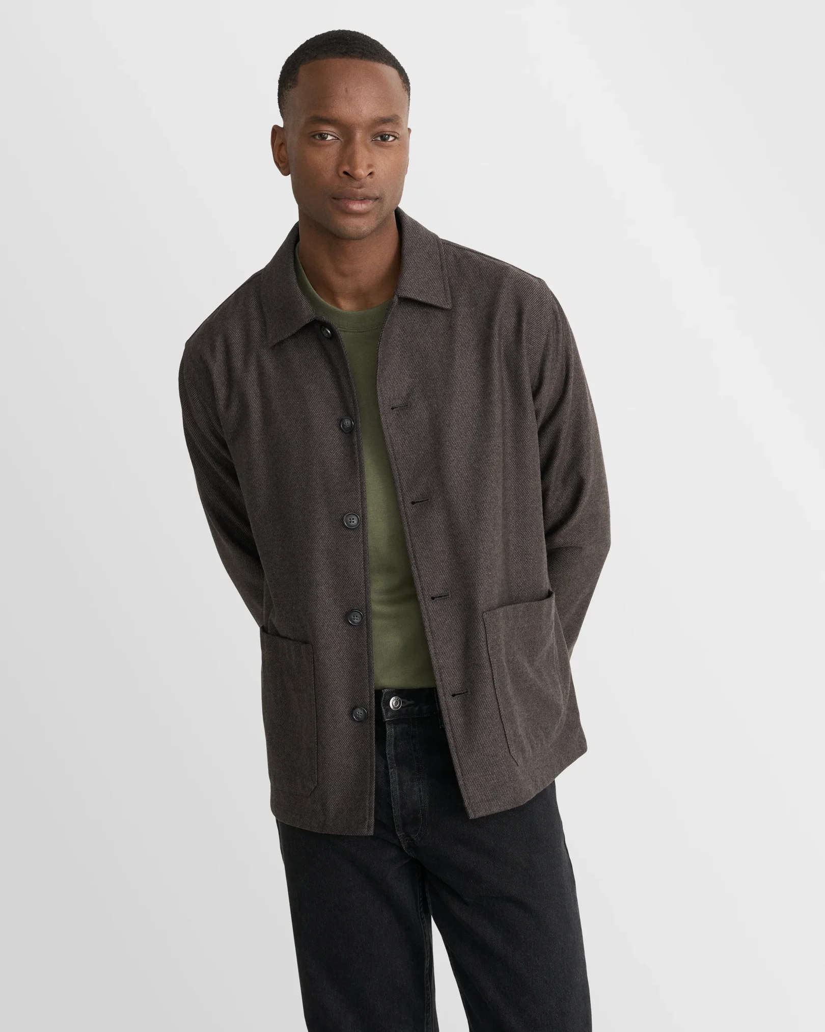 Eton - dark green single jersey supima cotton t shirt