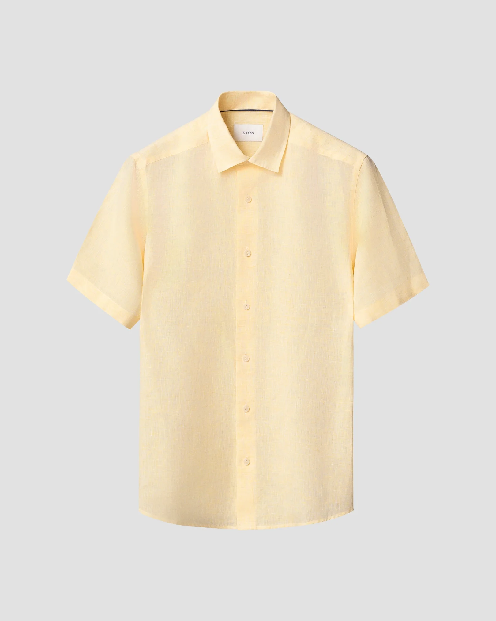Eton - Solid Linen Short Sleeve Shirt