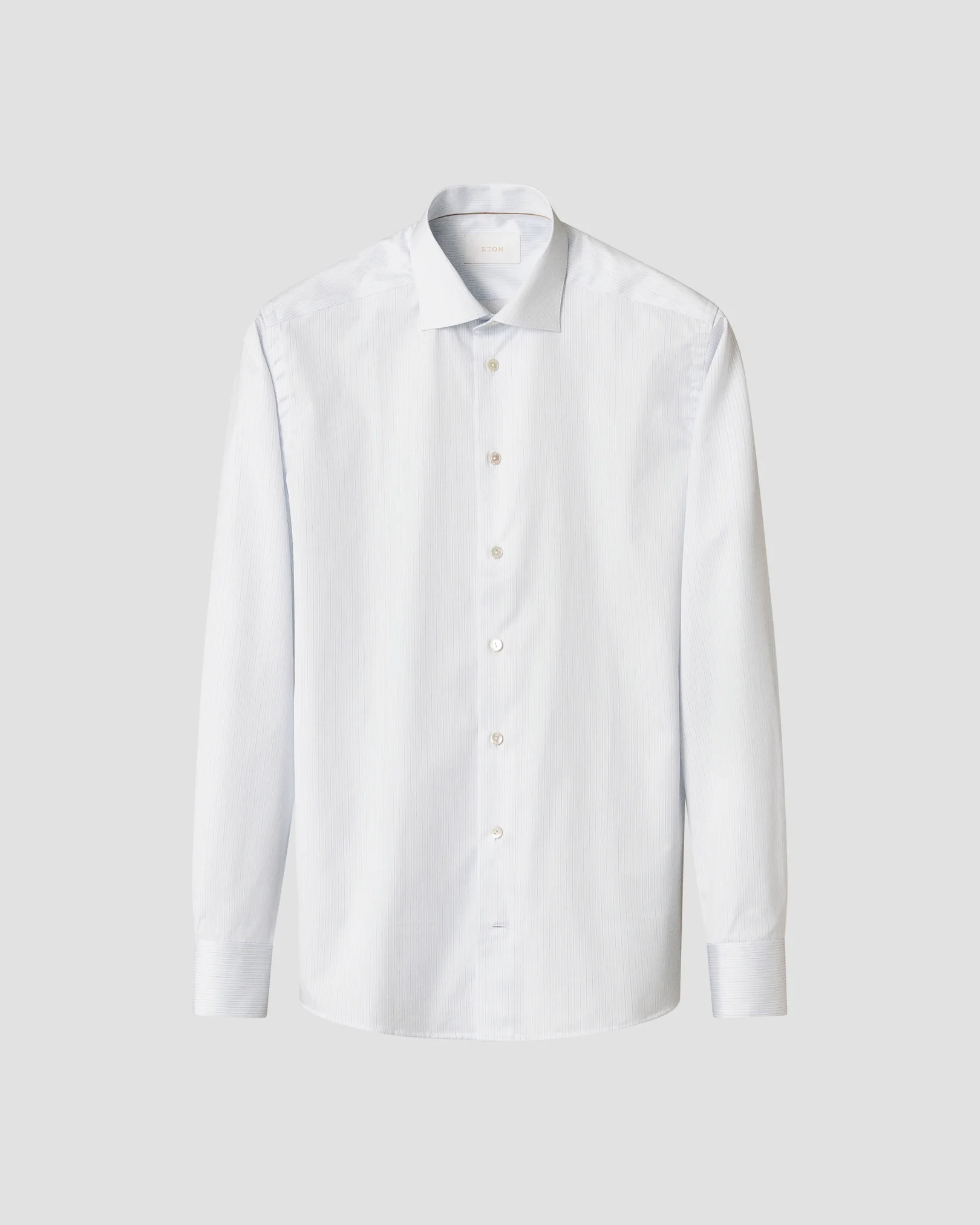 Eton - light blue striped supima 268