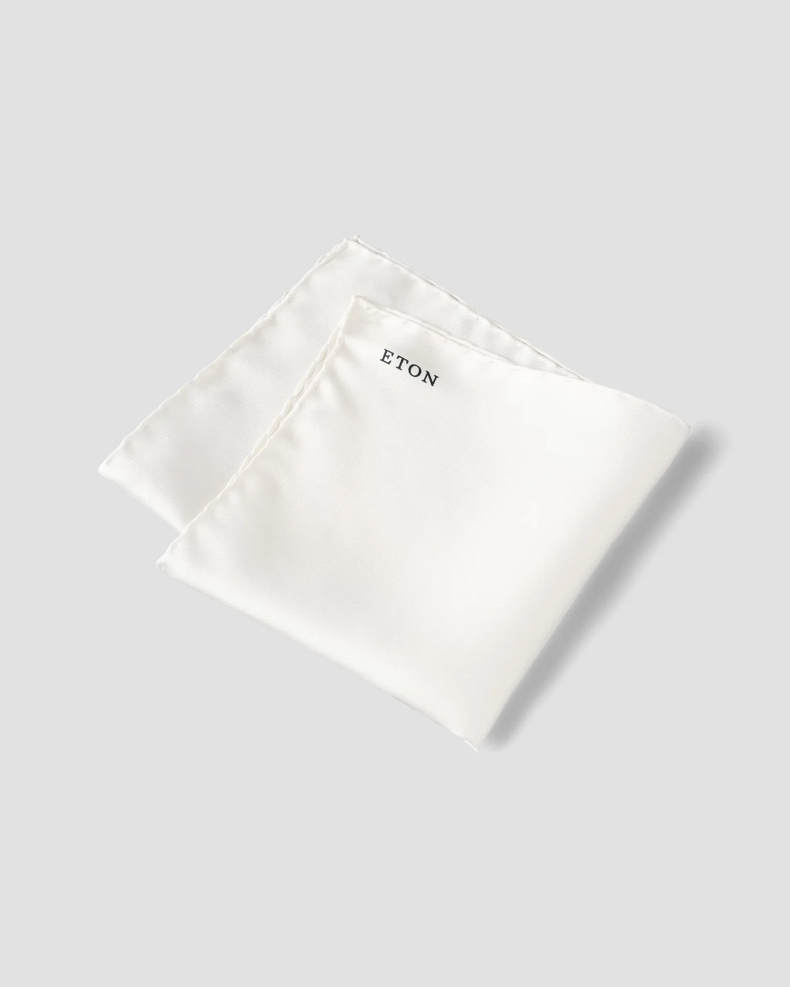 Eton - white silk pocket square