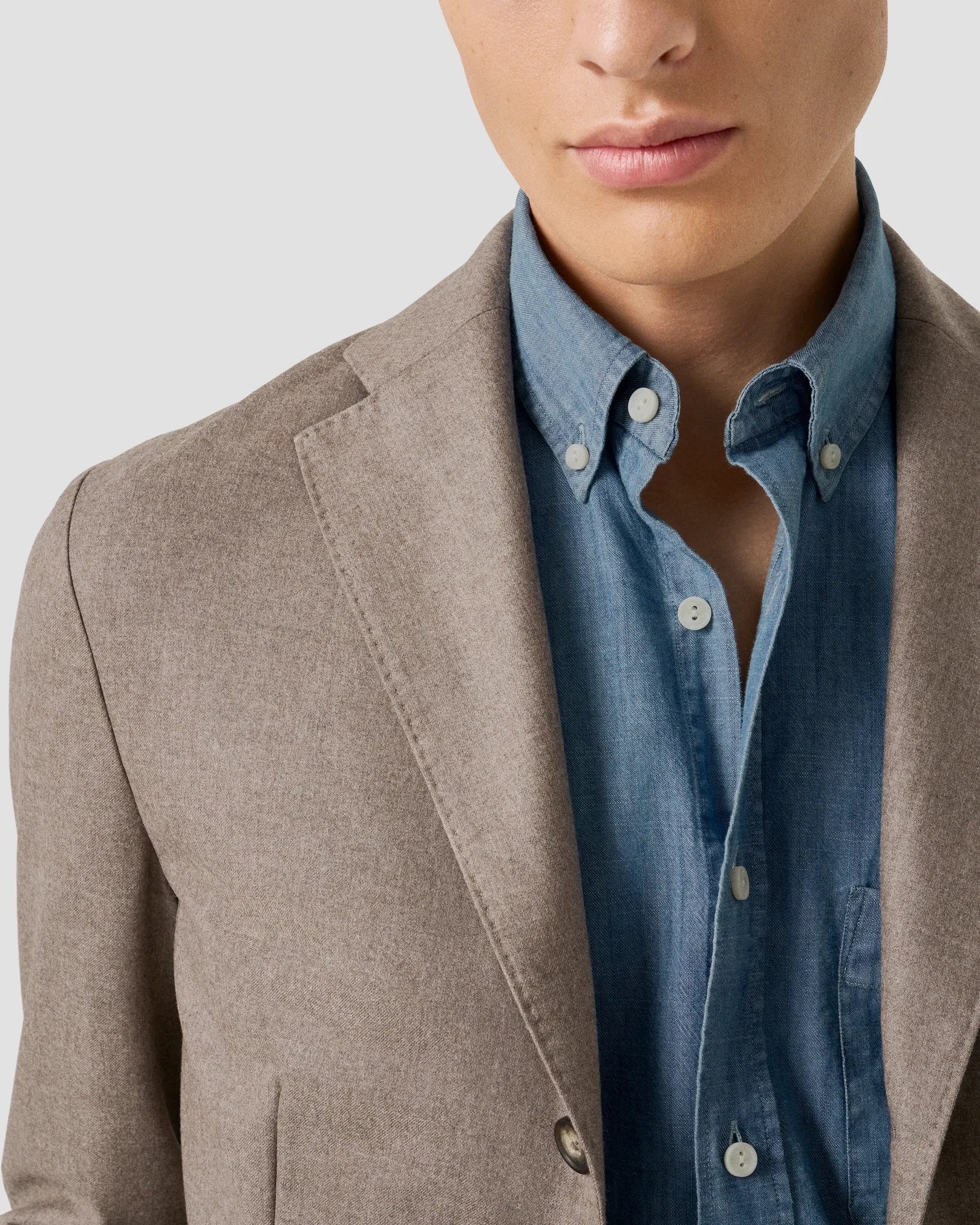 Eton - light wash denim shirt