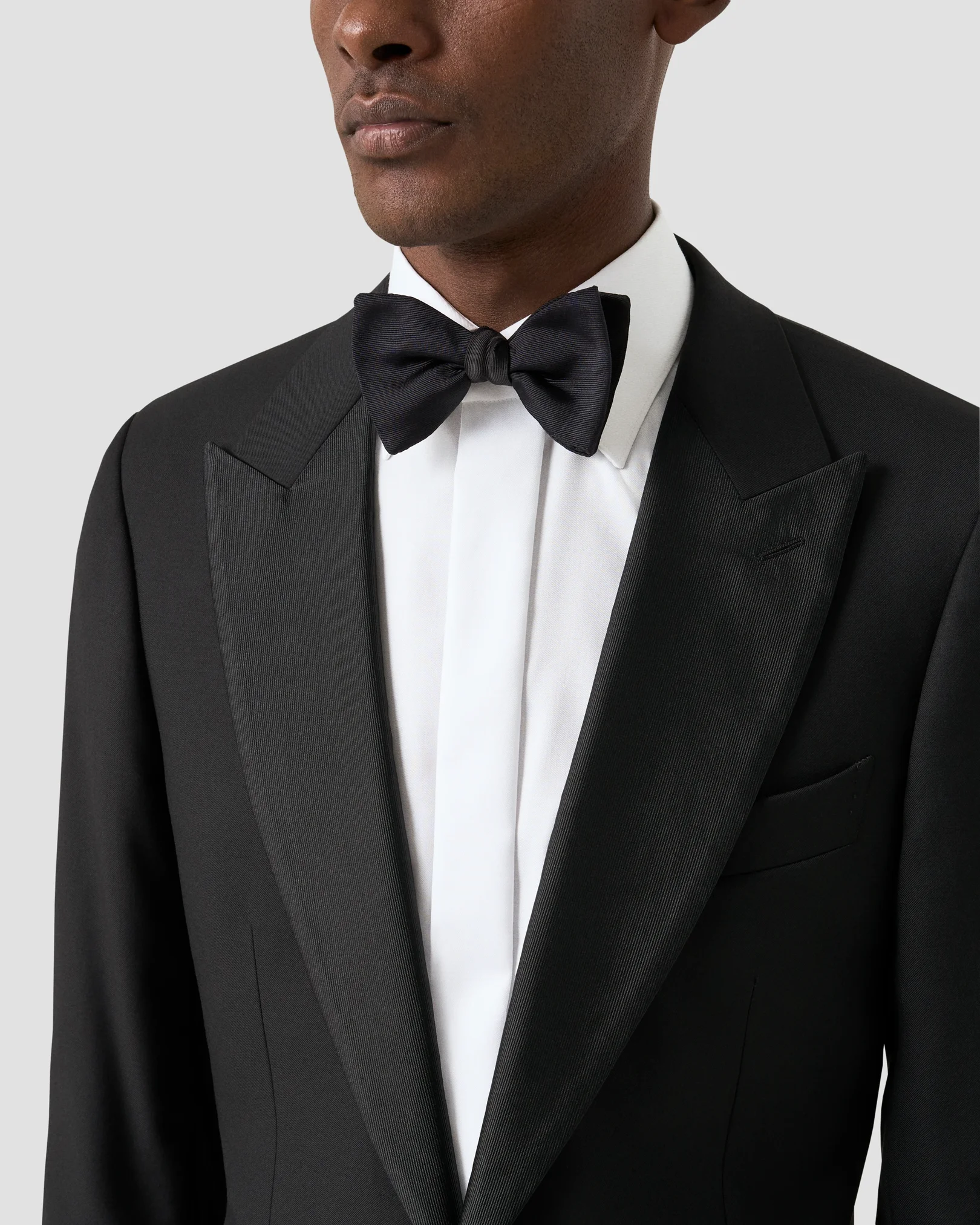 Eton - white fly front signature twill evening shirt