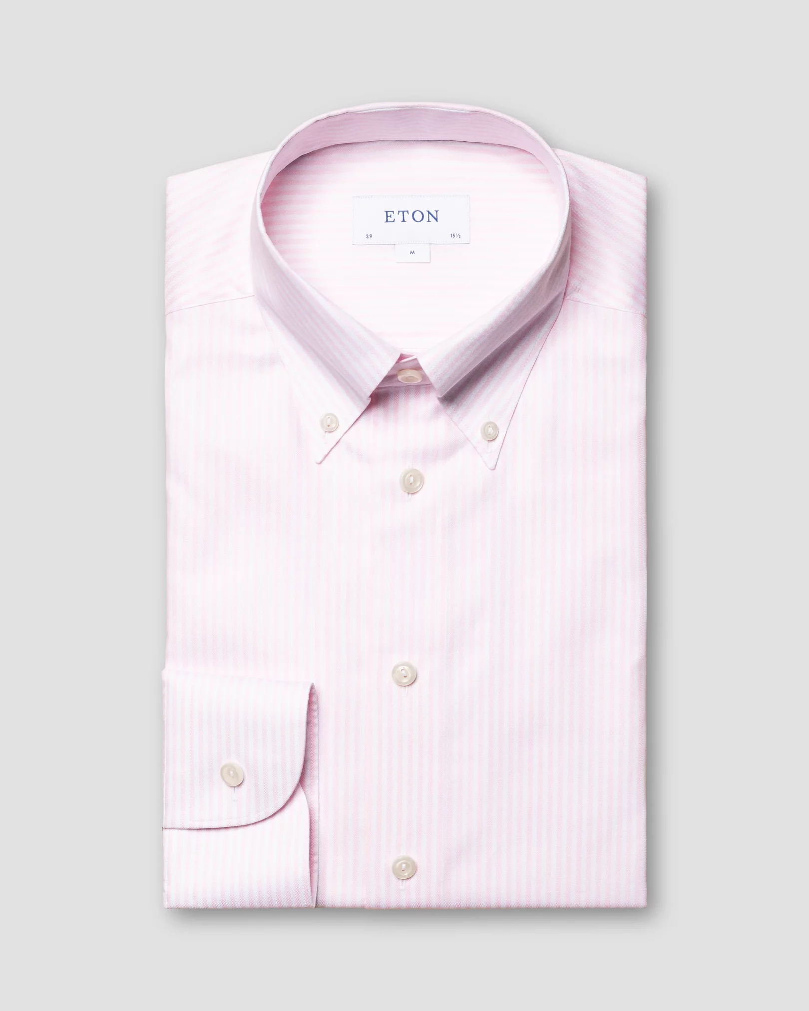 Pink Bengal Striped Wrinkle-Free Oxford Shirt - Eton