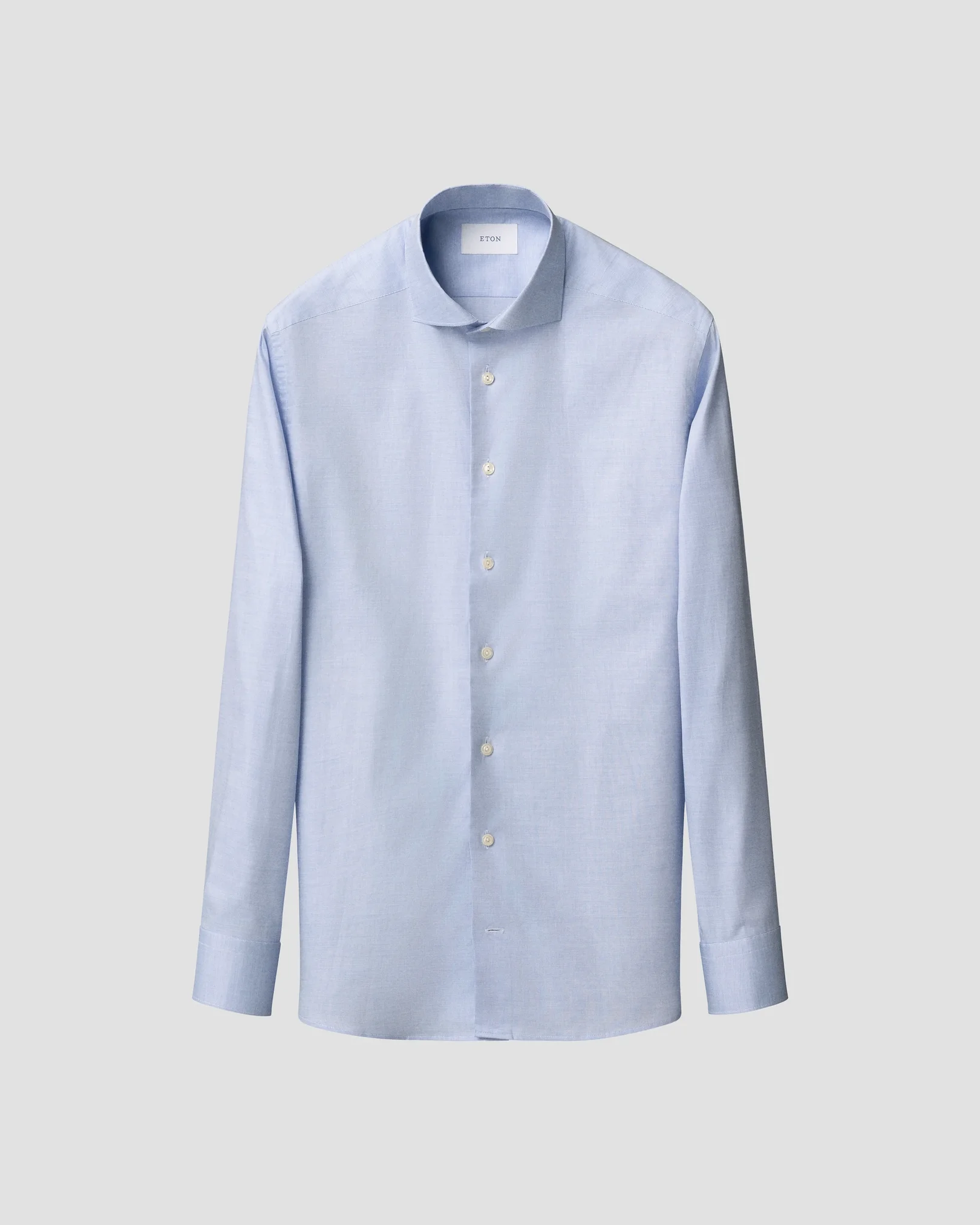 Eton - mid blue solid signature oxford shirt 261