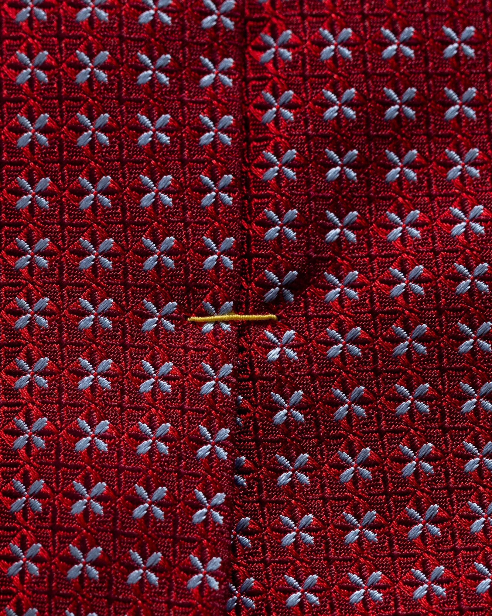 Eton - red floral geometric tie