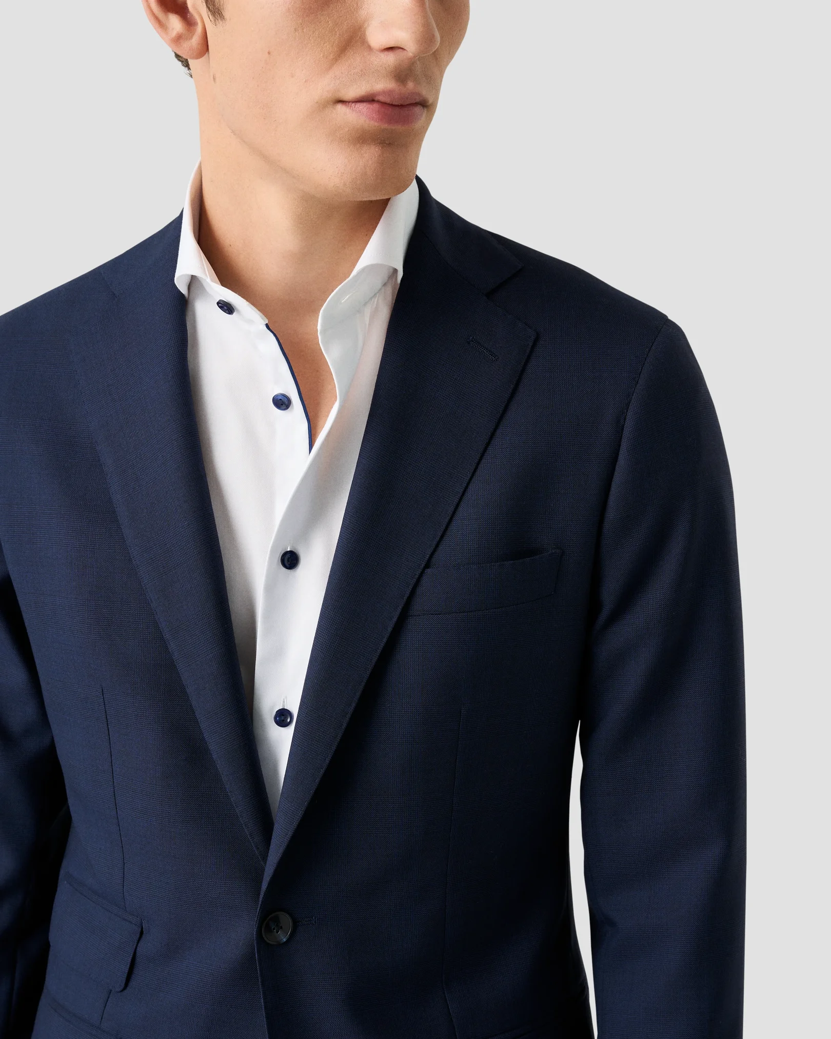 Eton - solid signature twill navydetails