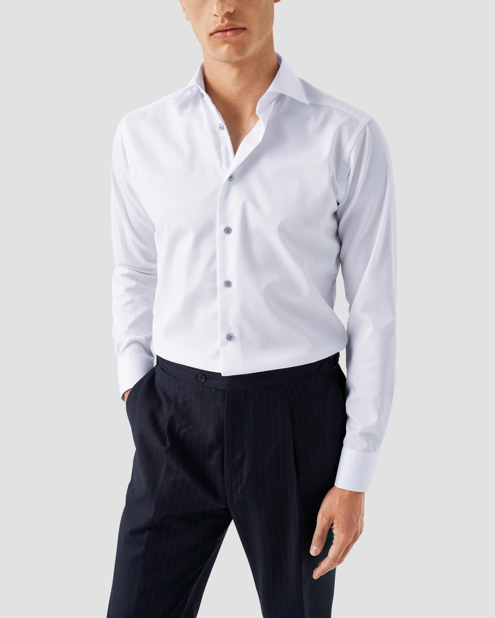 Eton - White Signature Twill Shirt – Grey Details
