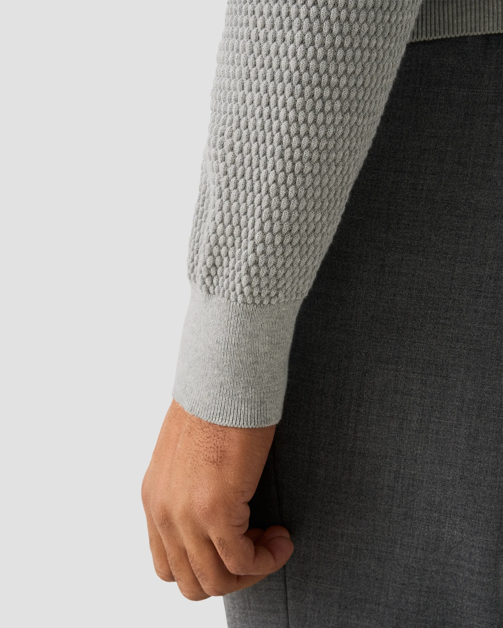 Eton - Structured Knit Crew Neck