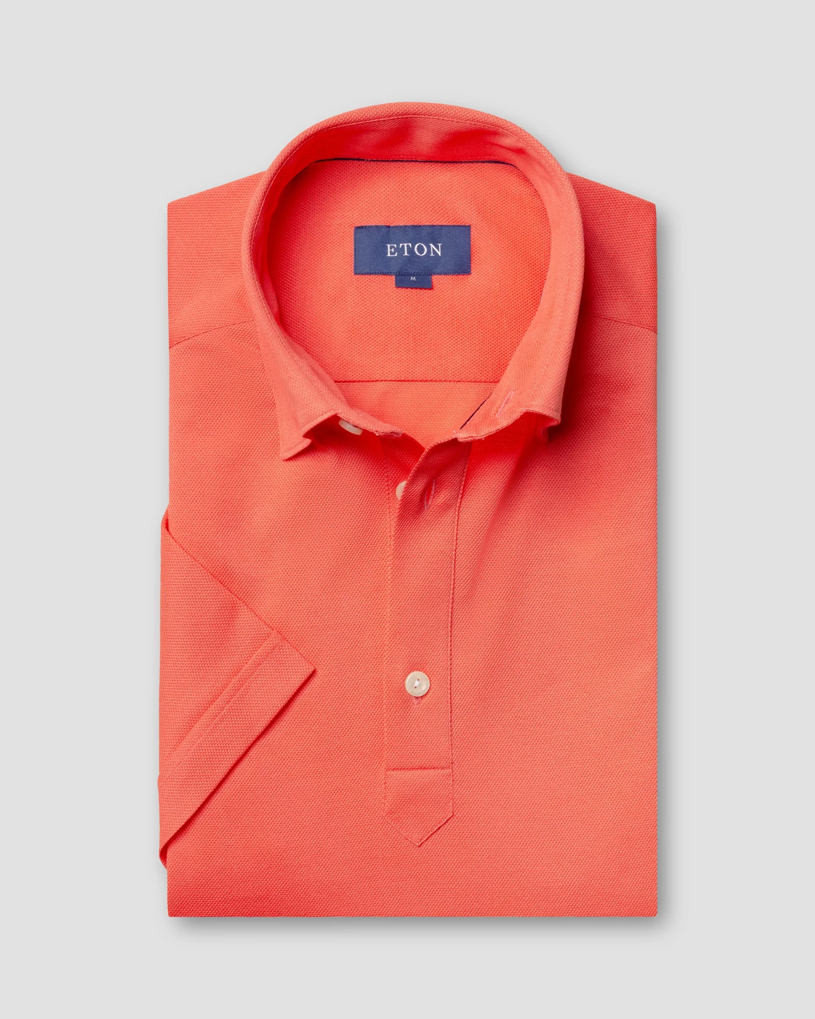 Eton - coral polo shirt short sleeved