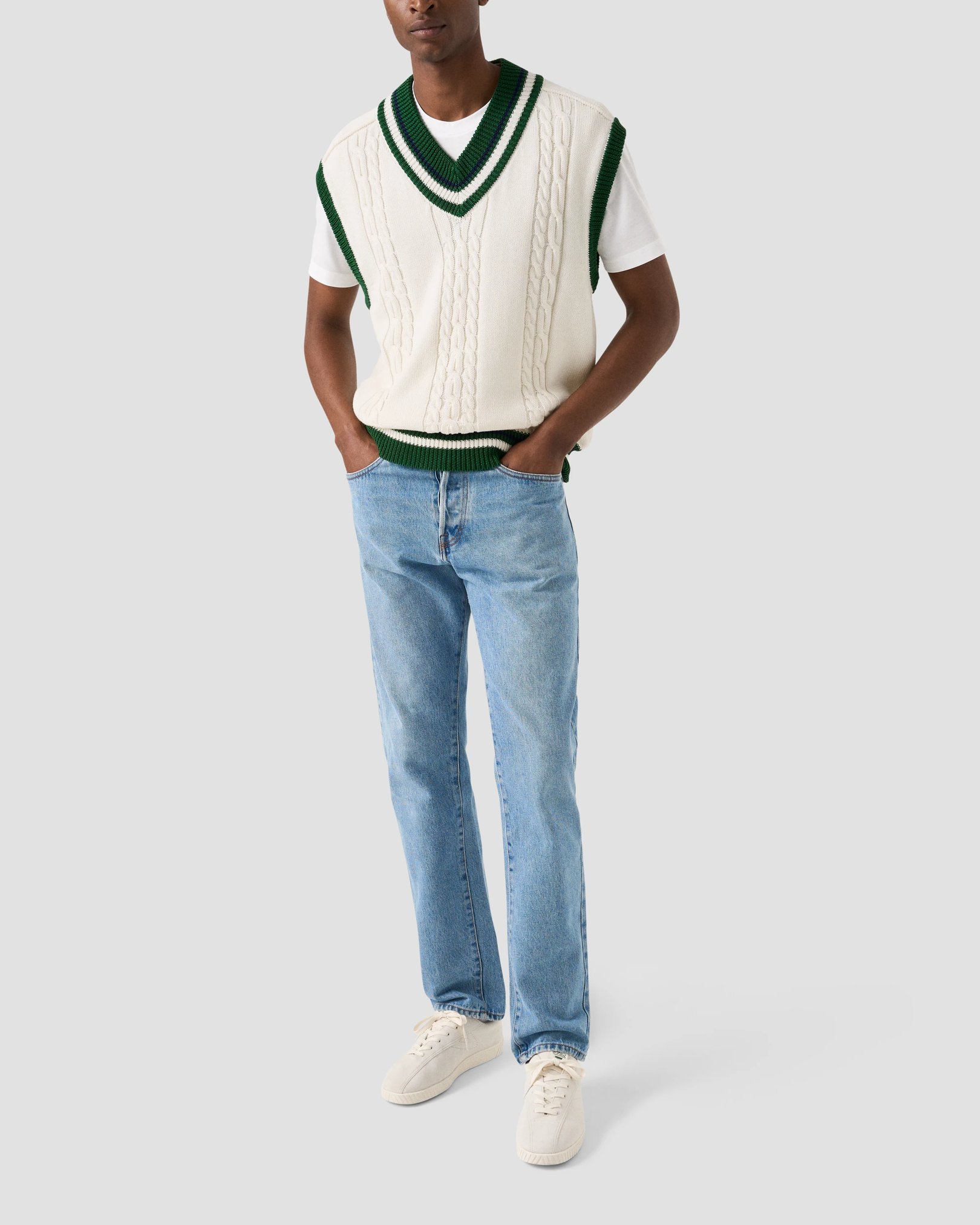 Eton - Eton x Tretorn Cotton V Neck Vest