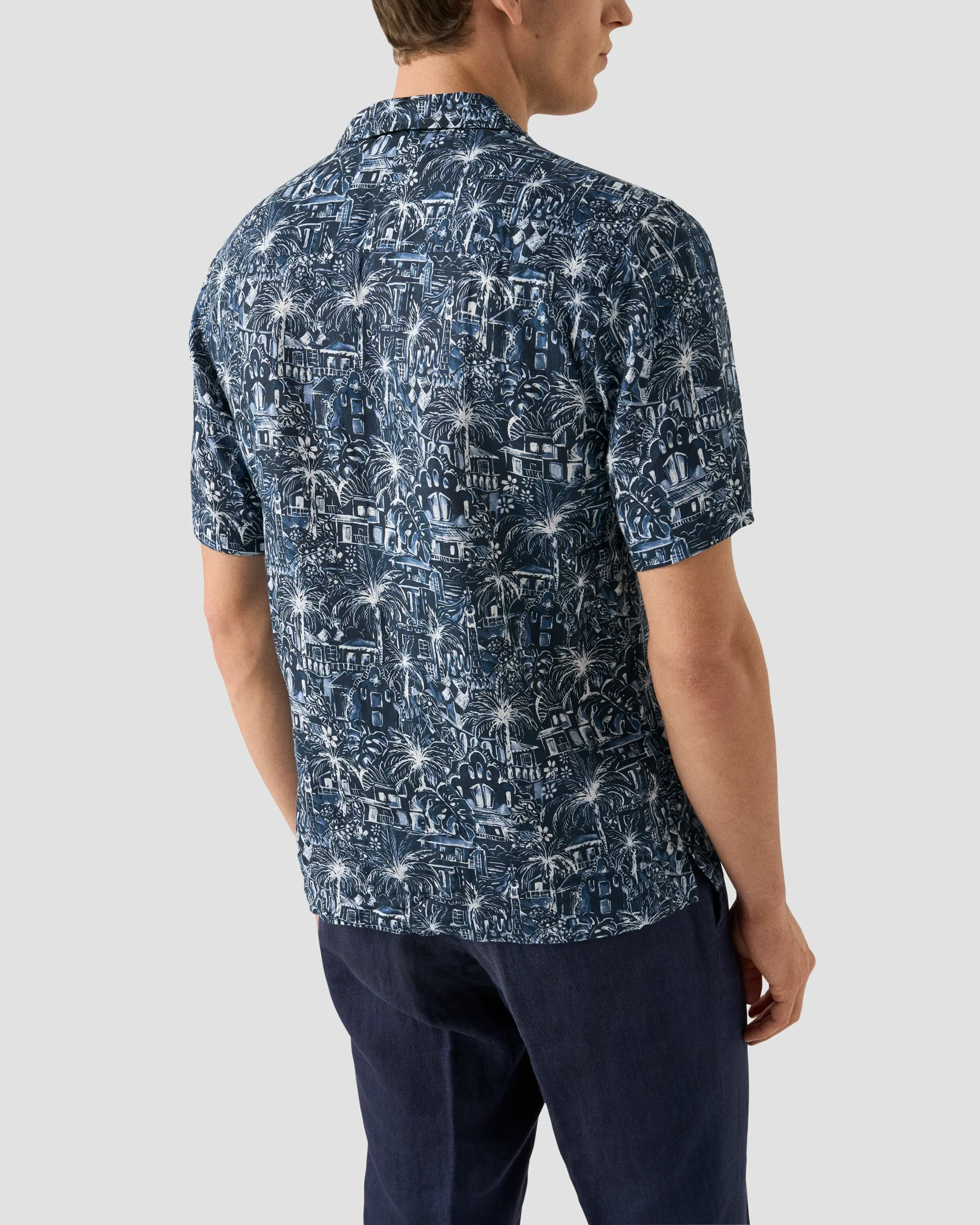 Eton - Floral Print Resort Shirt