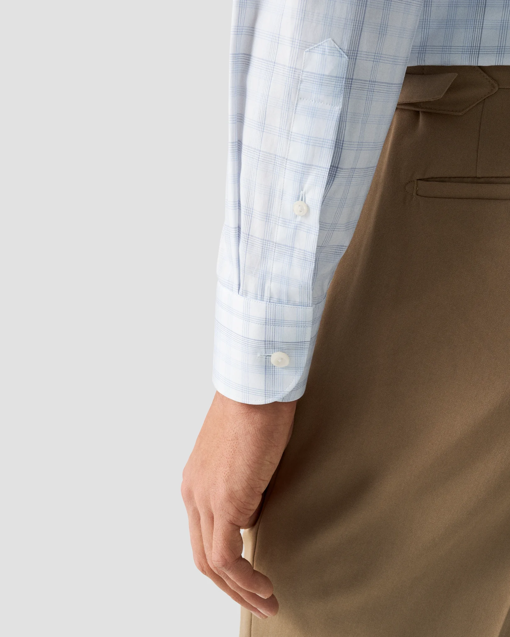 Eton - Kariertes Breeze Poplin-Hemd