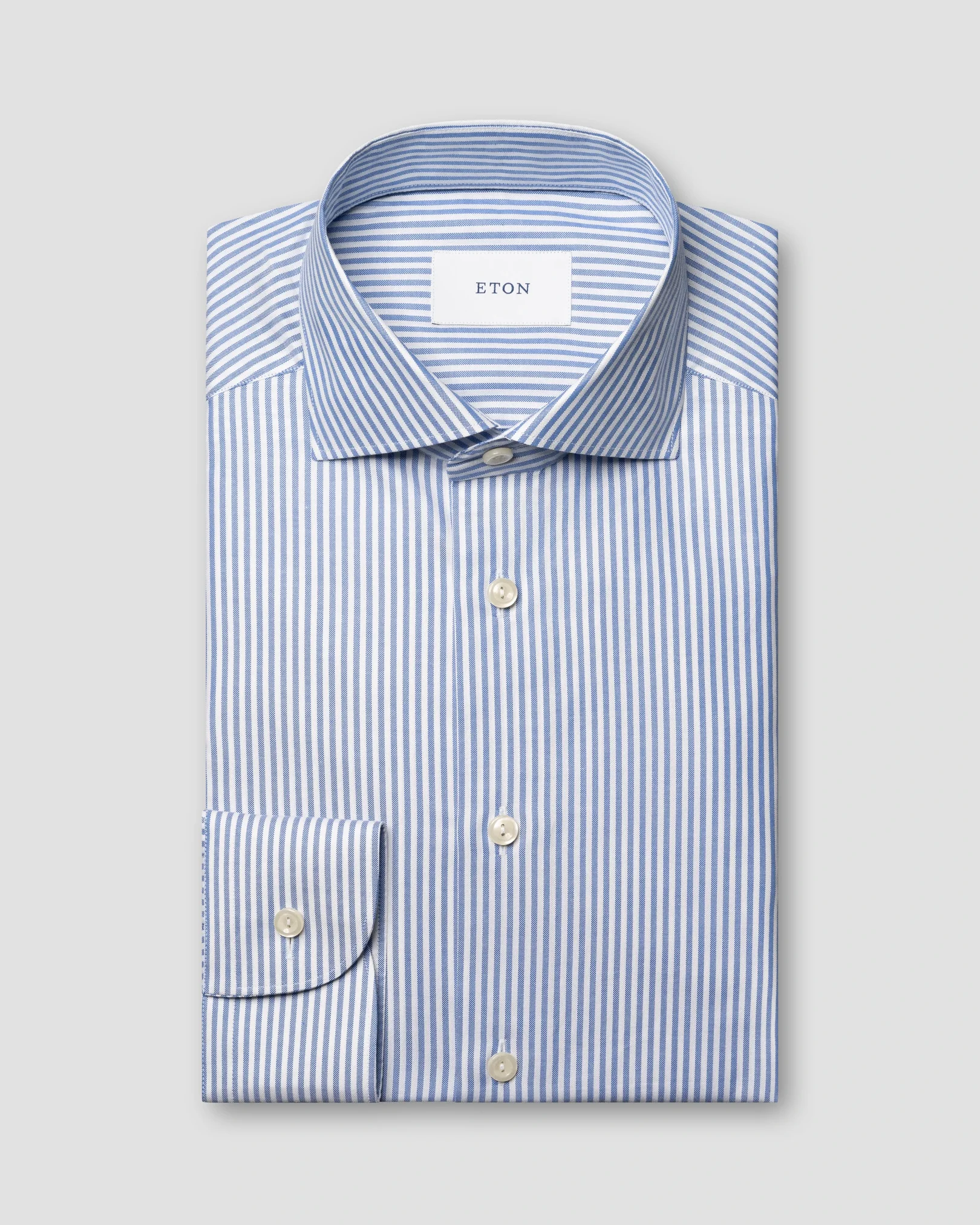Eton - bengal striped signature oxford shirt widespread