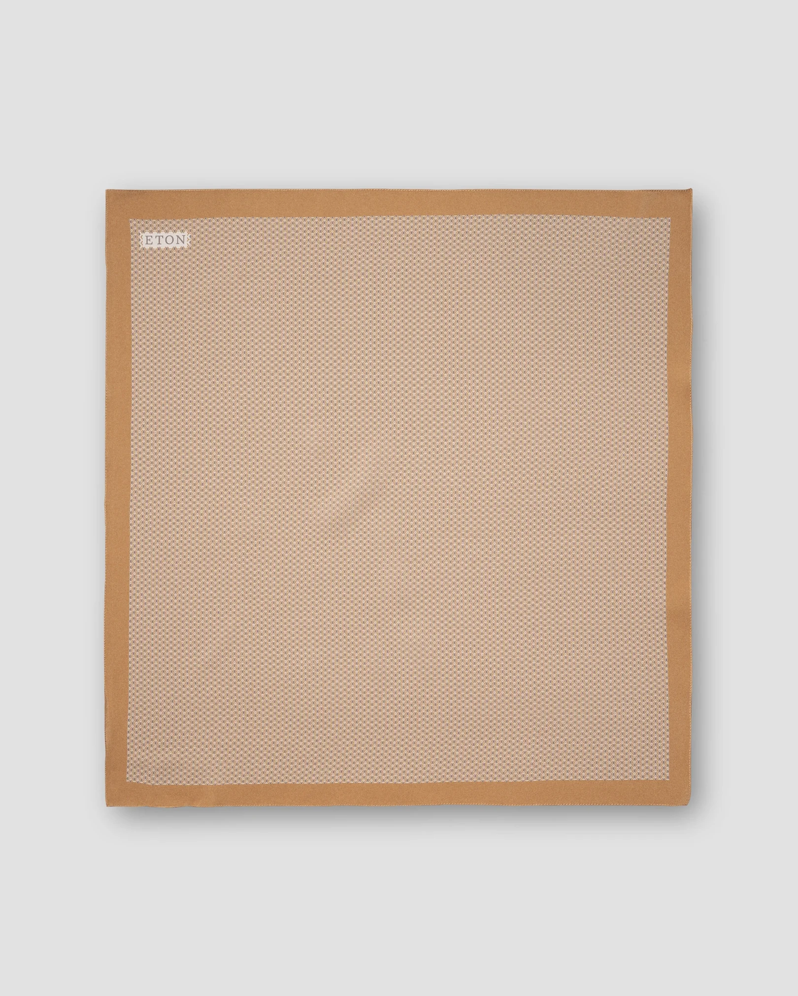Eton - beige geometrical silk bandana