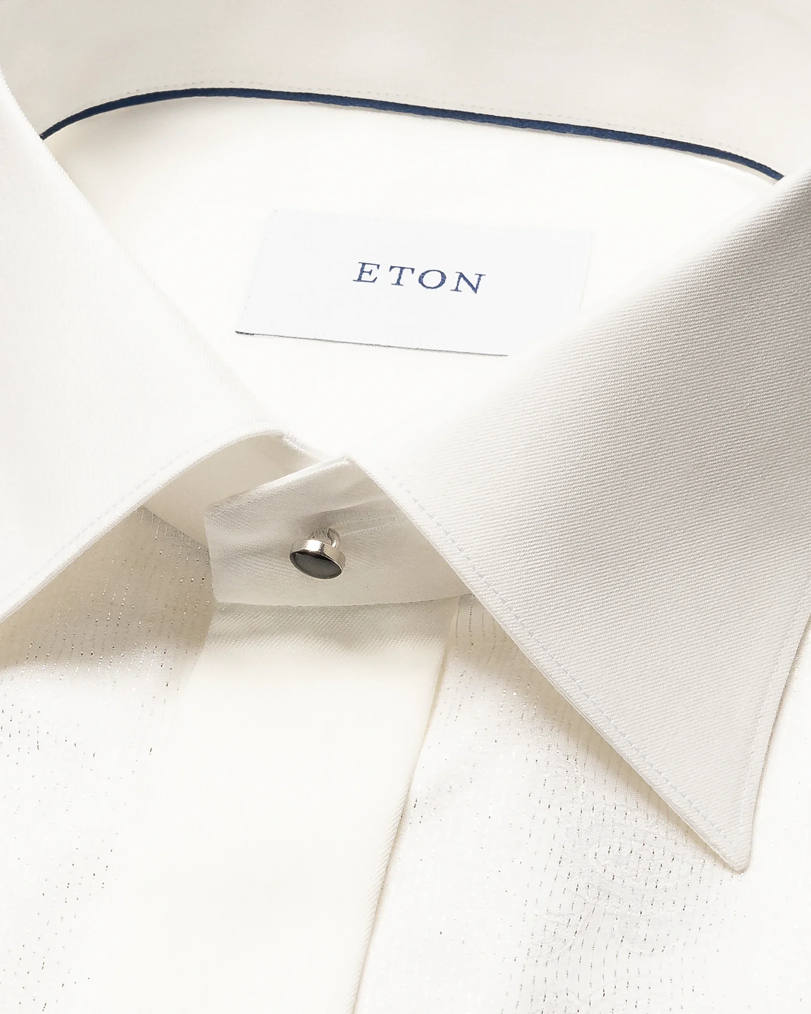 Eton - lurex paisley bib evening shirt