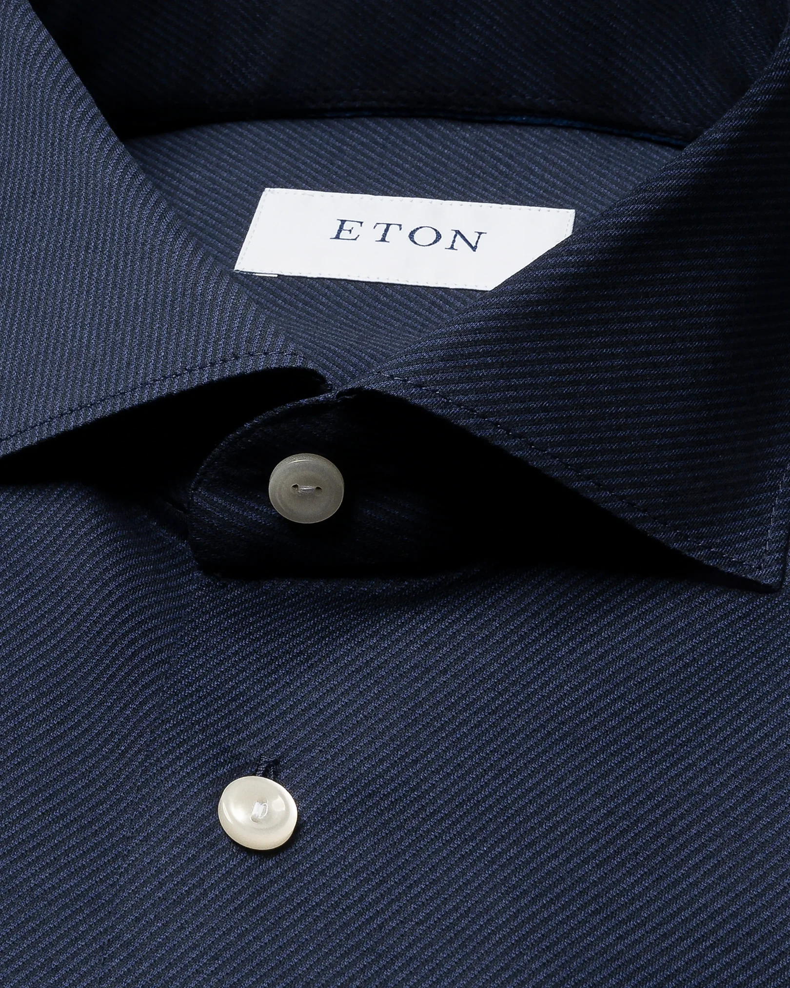 Eton - blue knit king shirt