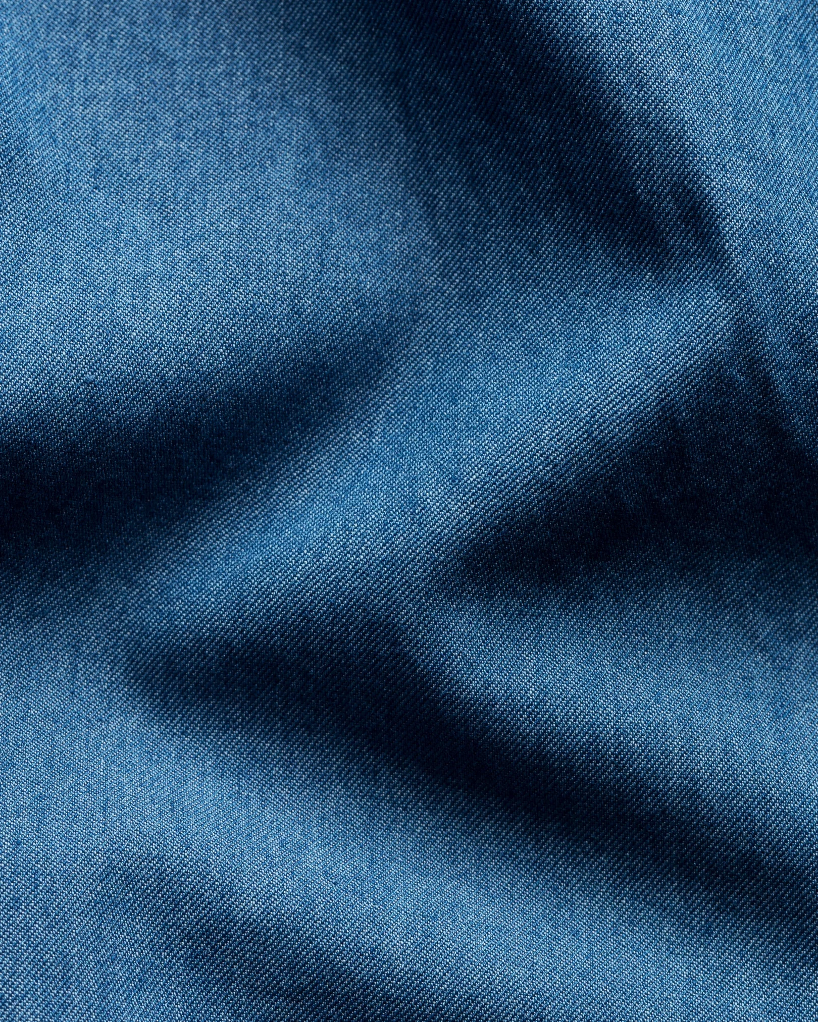 Eton - dark blue indigo wide spread collar