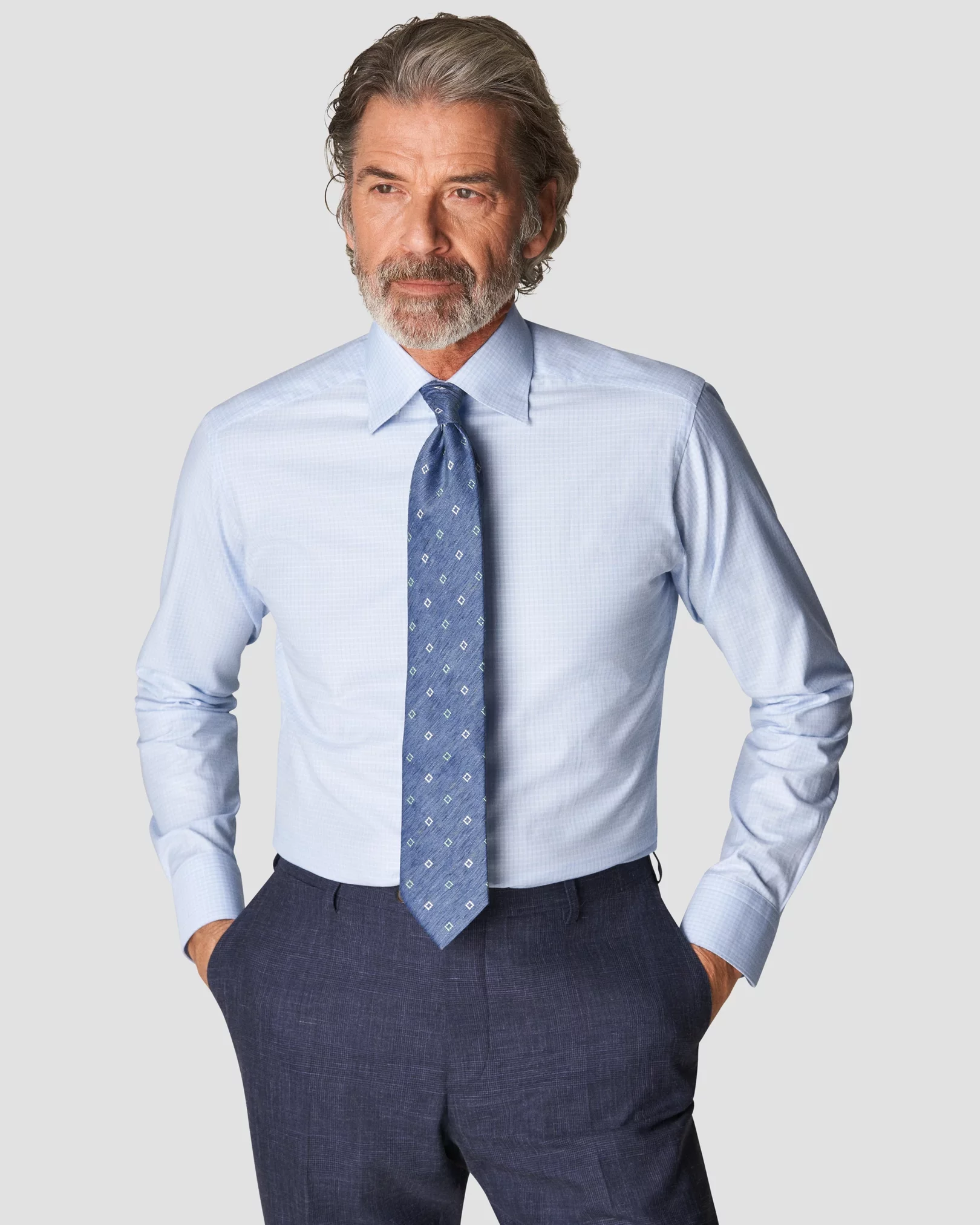 Dressing Light Blue Shirt Gray Pants Stock Photo 178290758 | Shutterstock