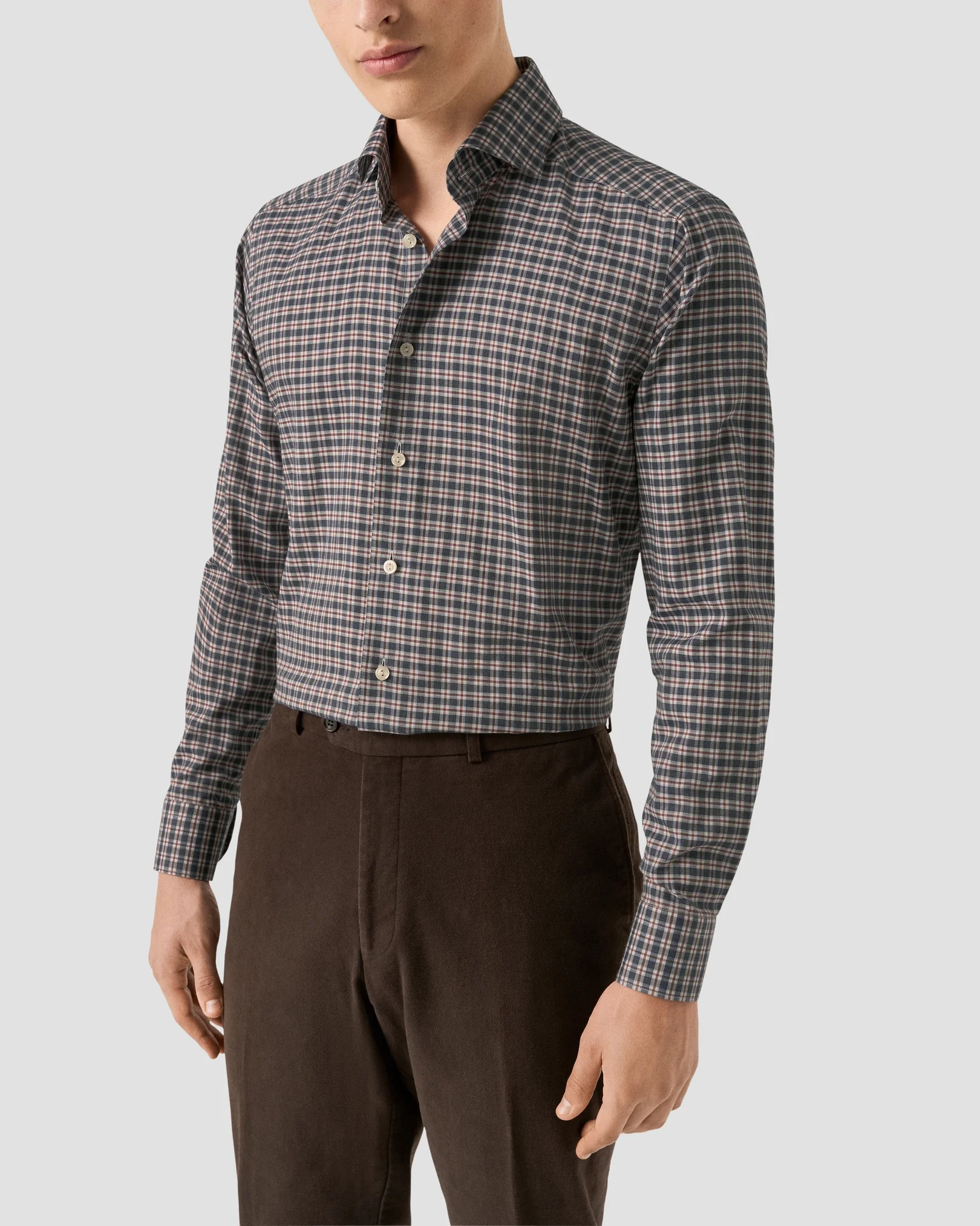 Eton - check signature flannel 256 shirt
