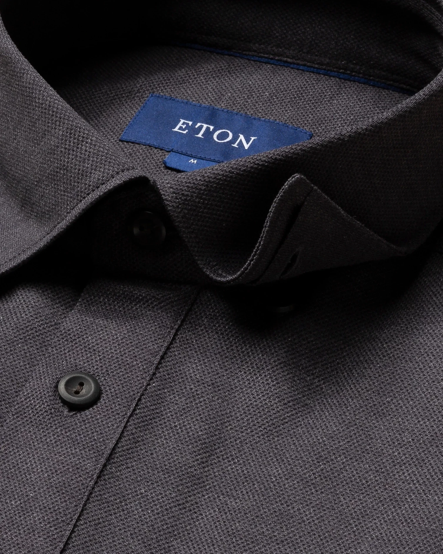 Eton - dark grey polo shirt short sleeved