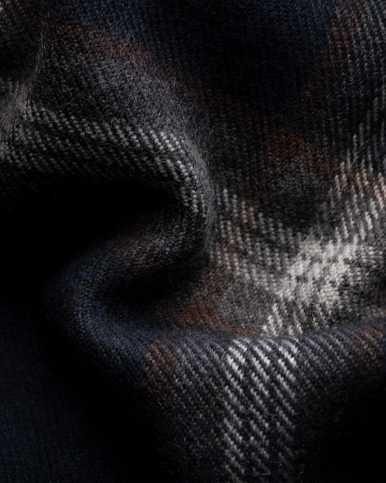 Eton - checked merino scarf