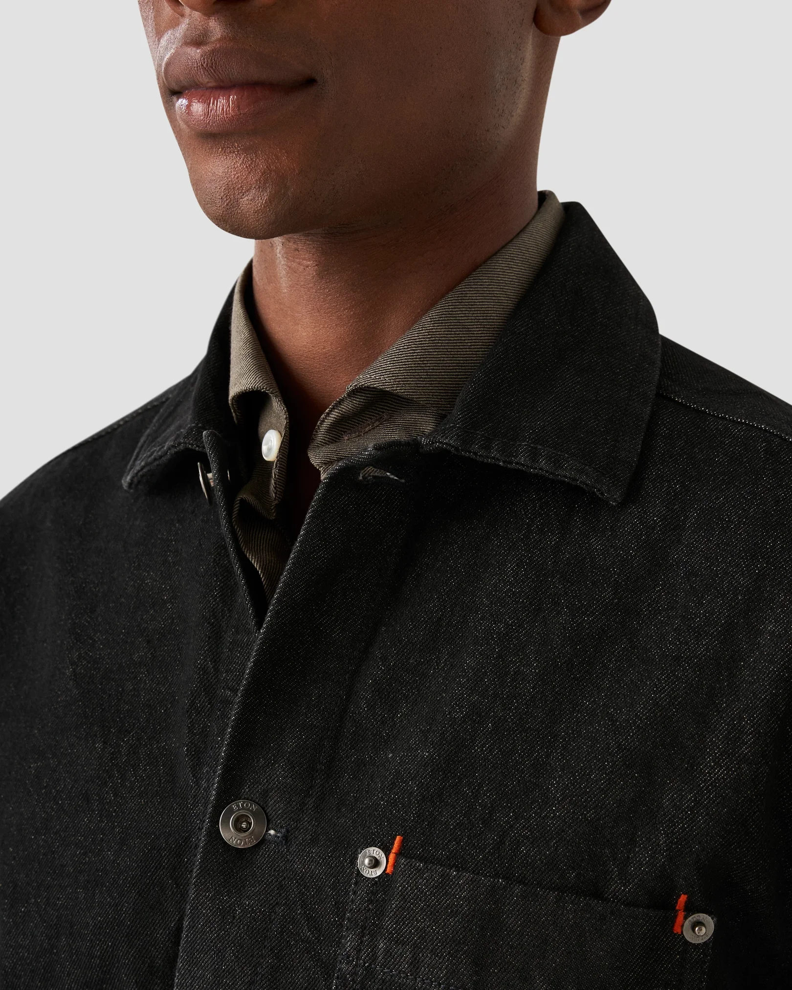 Eton - heavy denim overshirt