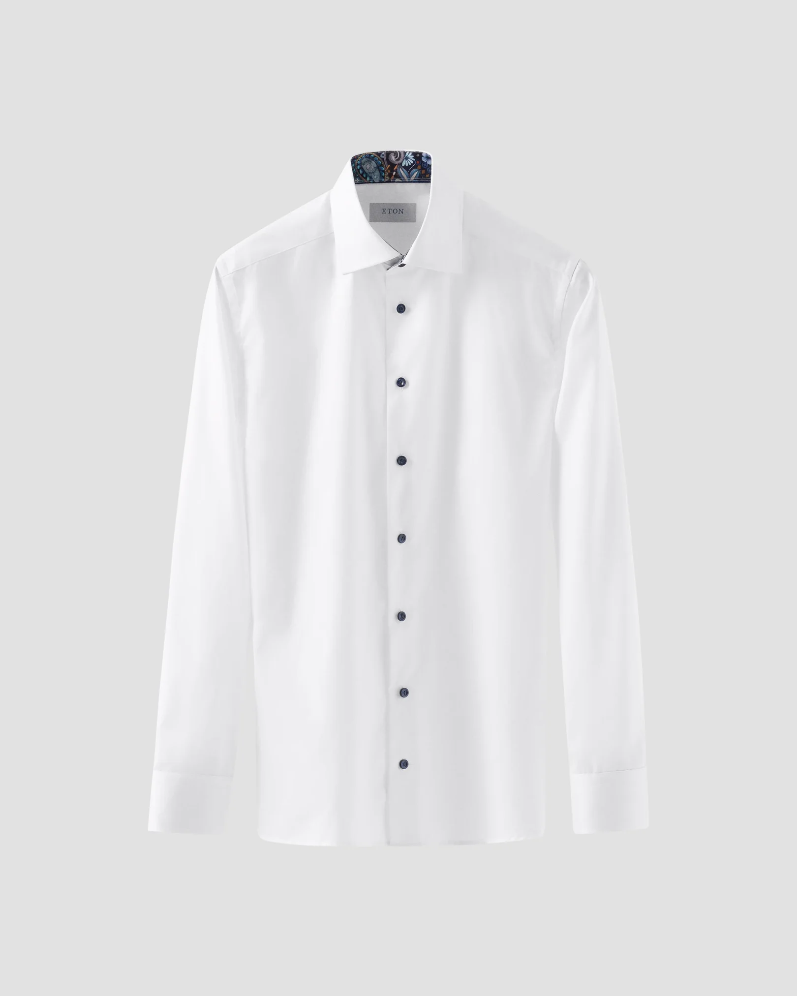 Eton - detailed signature twill shirt