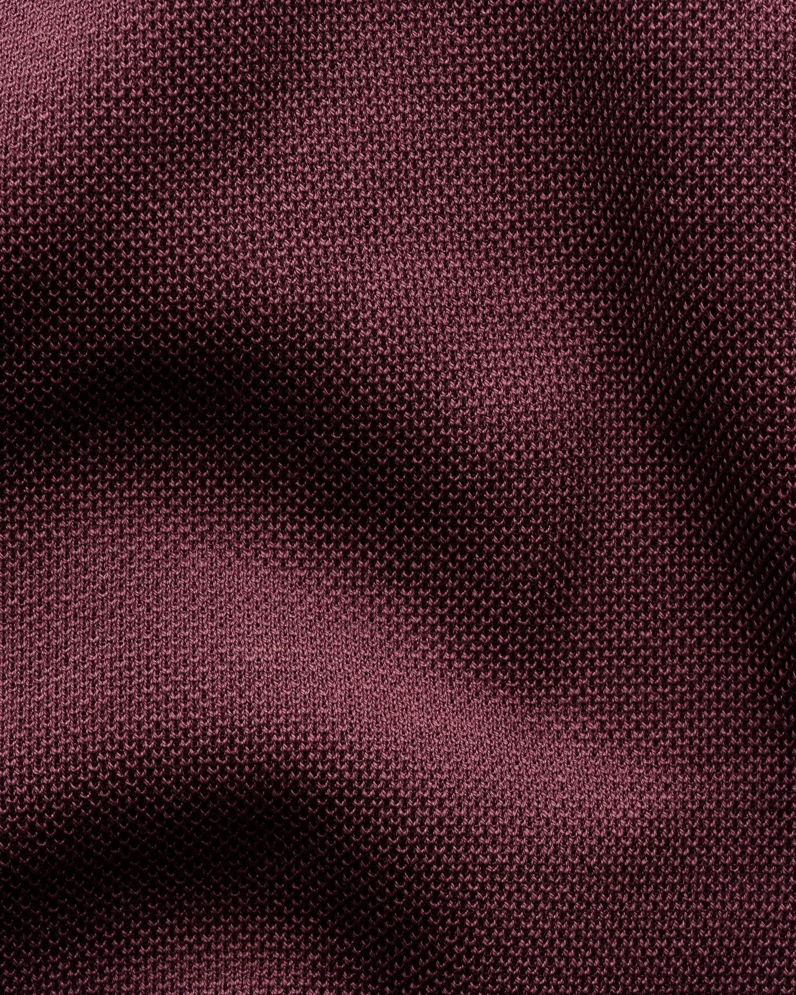Eton - dark purple self rib cotton t shirt
