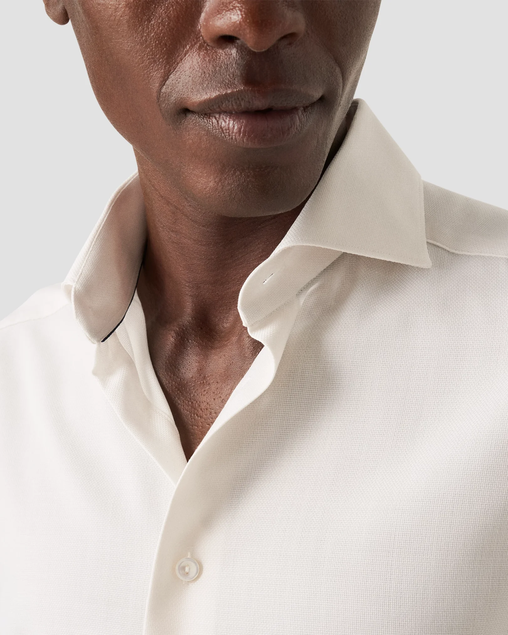 Eton - white royal weave shirt