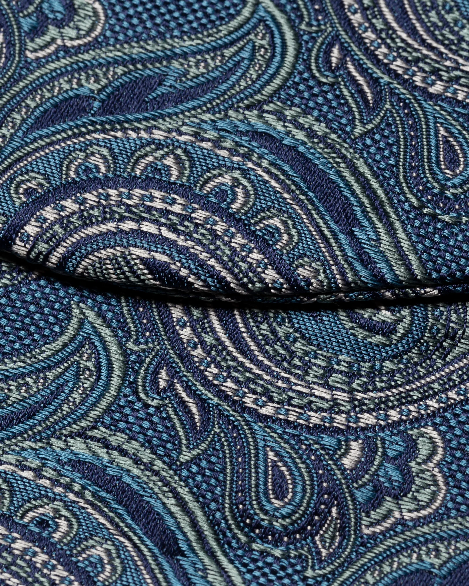 Eton - dark blue silk weave bowtie