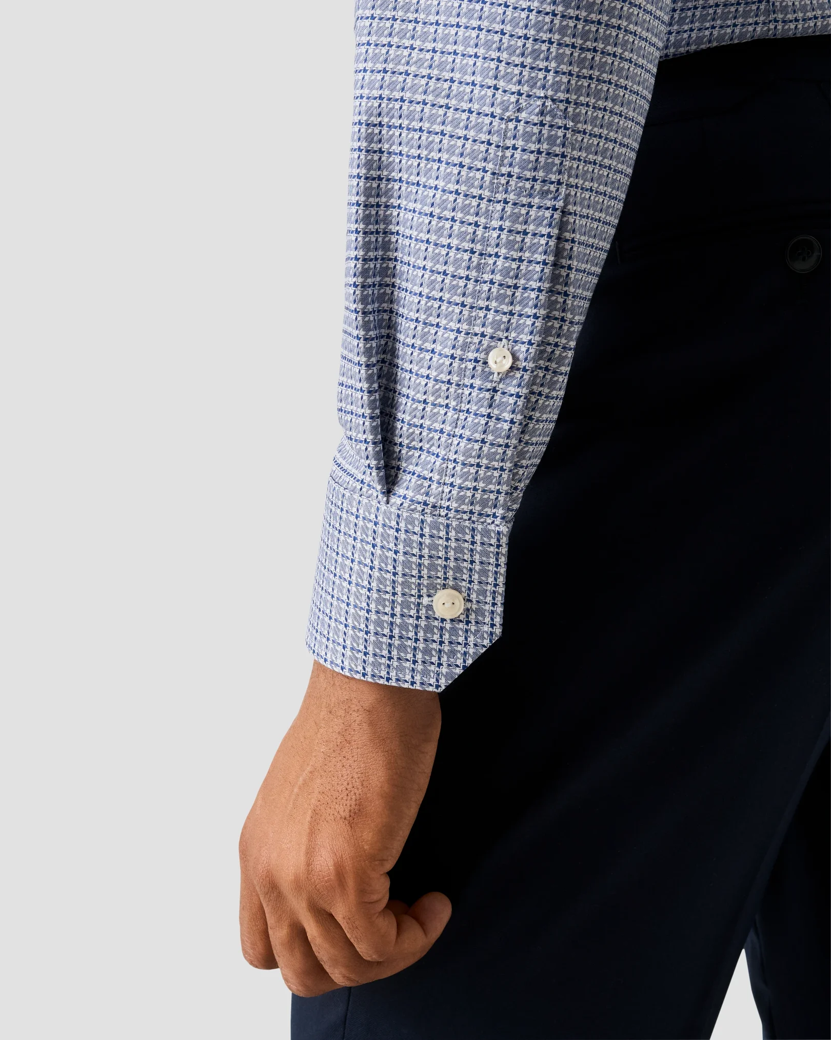 Eton - check king twill shirt 260