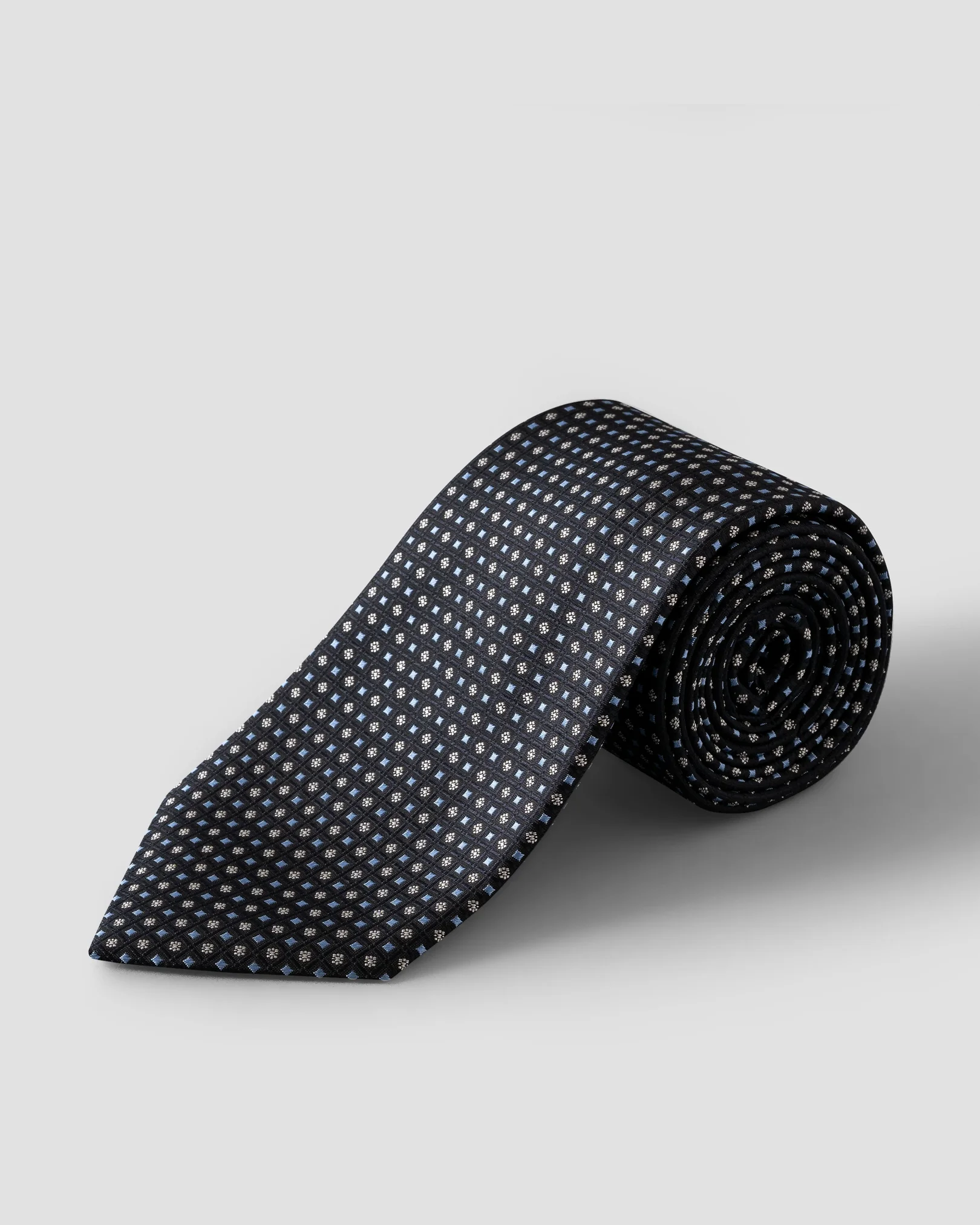 Eton - micro geometric woven silk tie