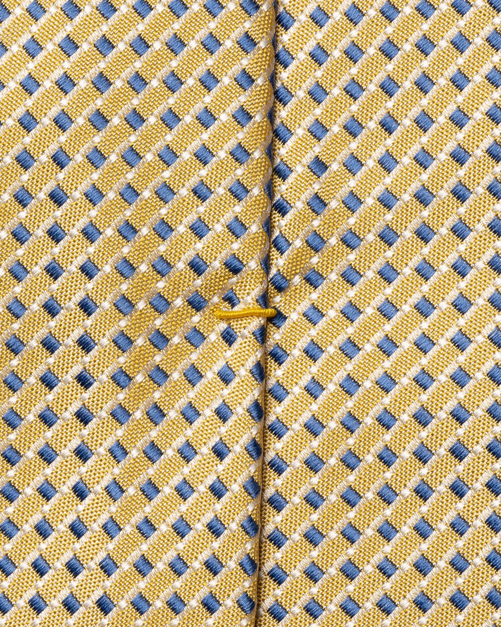 Eton - yellow micro woven silk tie
