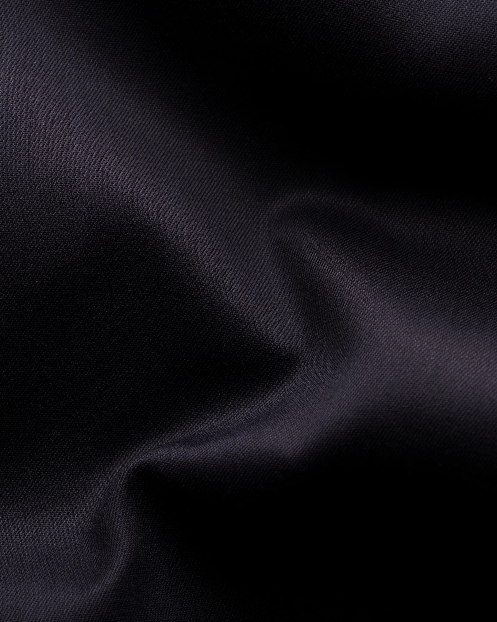 Eton - navy blue solid signature twill paisley effect shirt