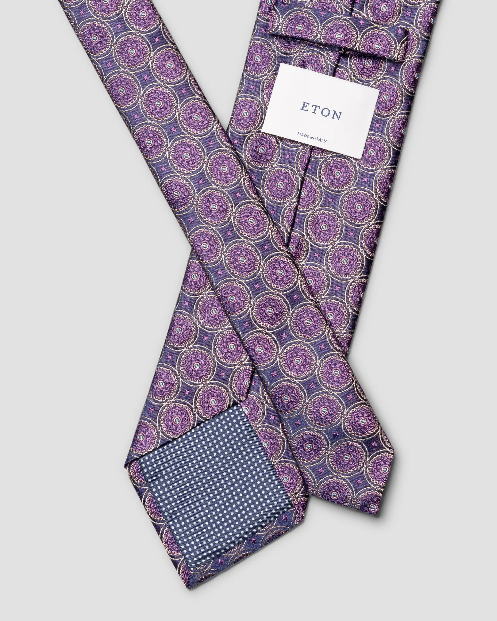 Eton - medallion 256 woven silk tie