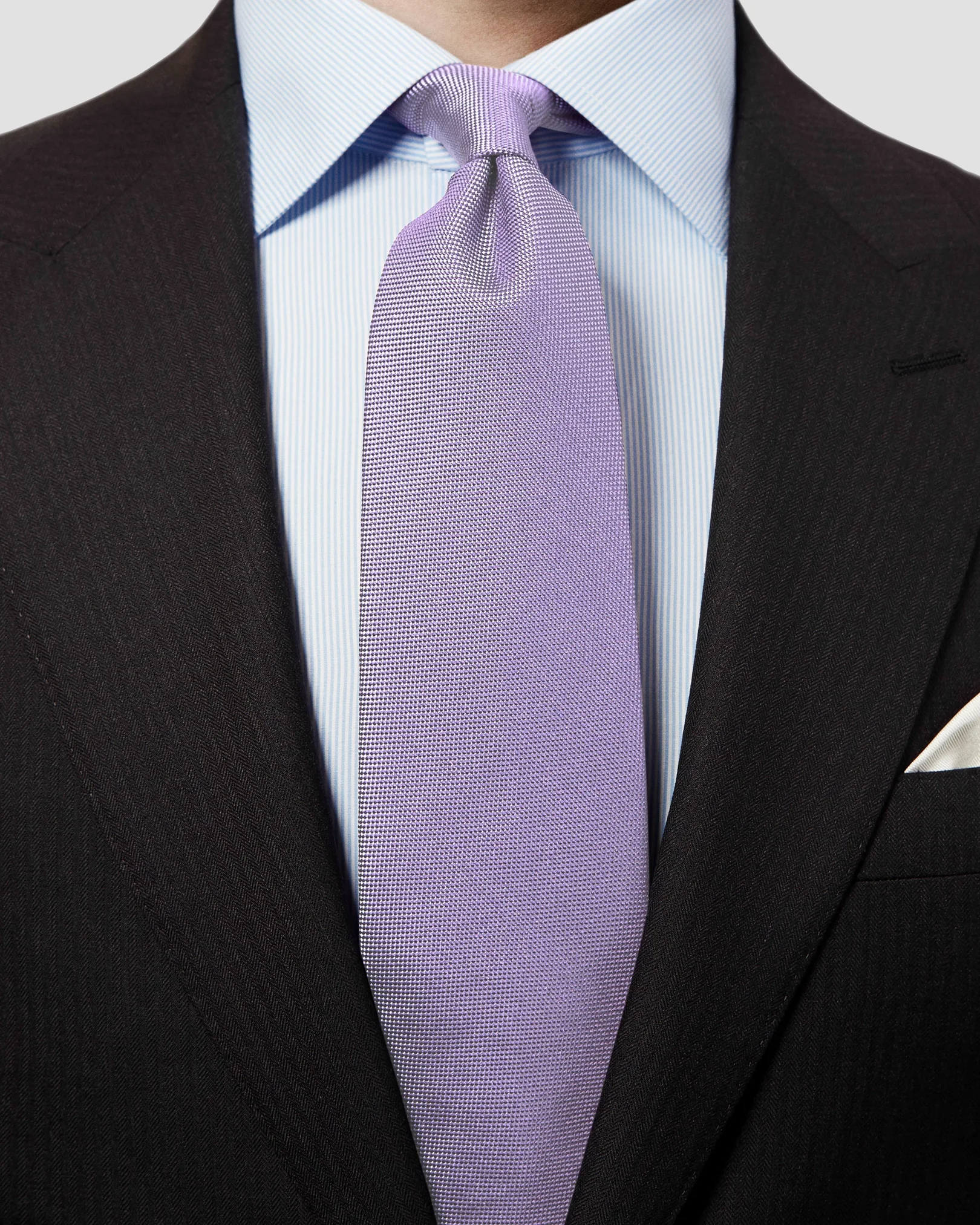Purple Basketweave Tie - Eton