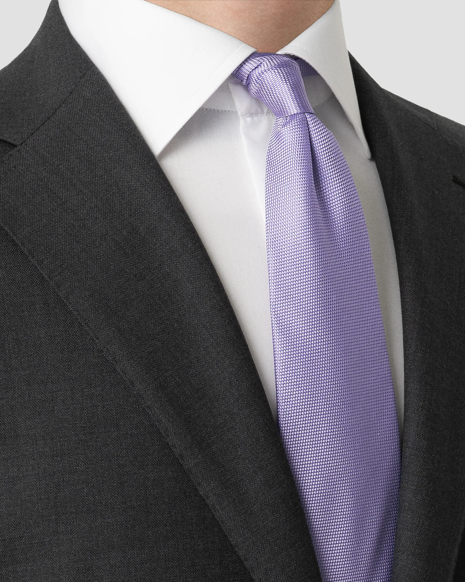 Eton - purple basket weave tie