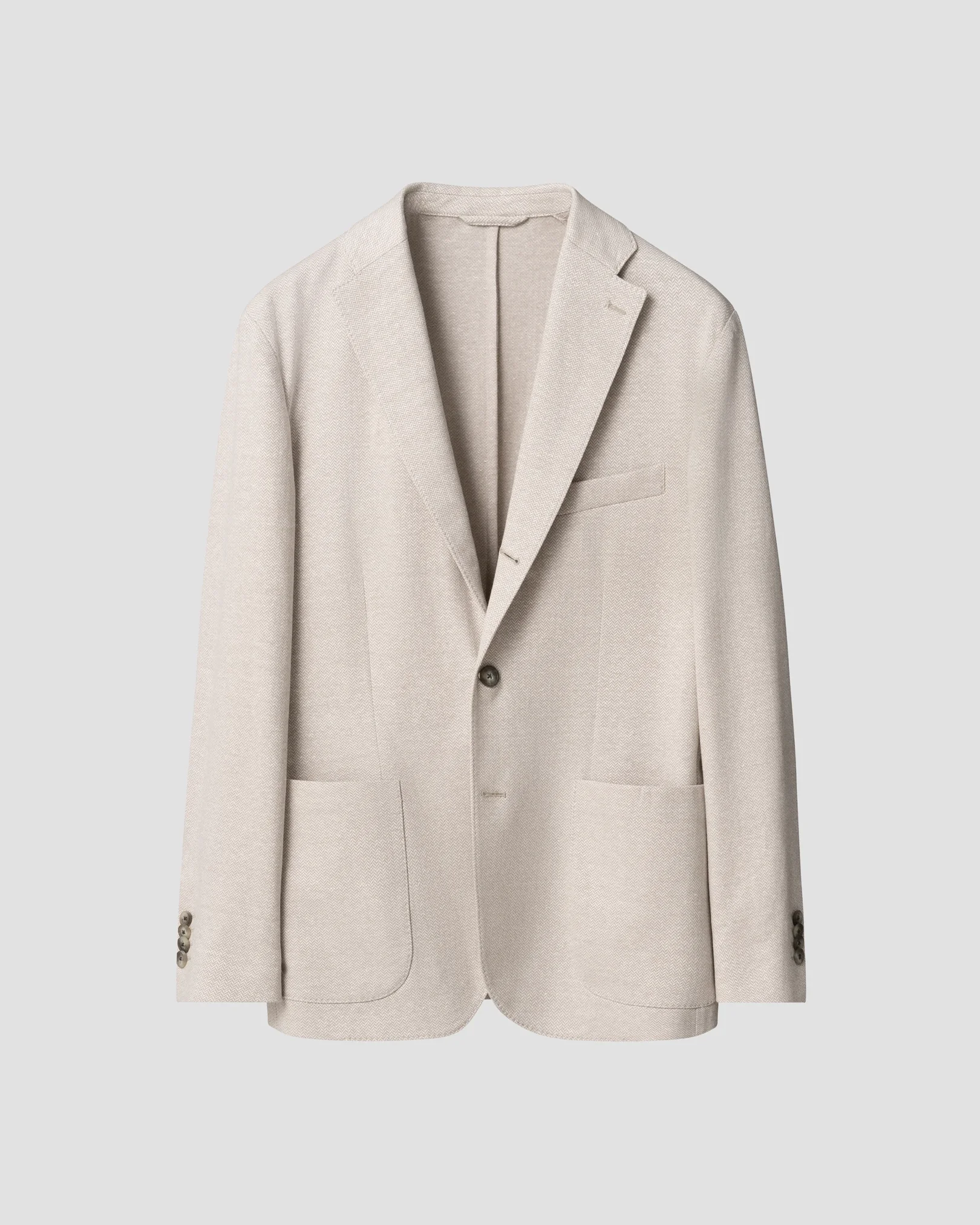 Eton - herringbone linen jersey soft jacket