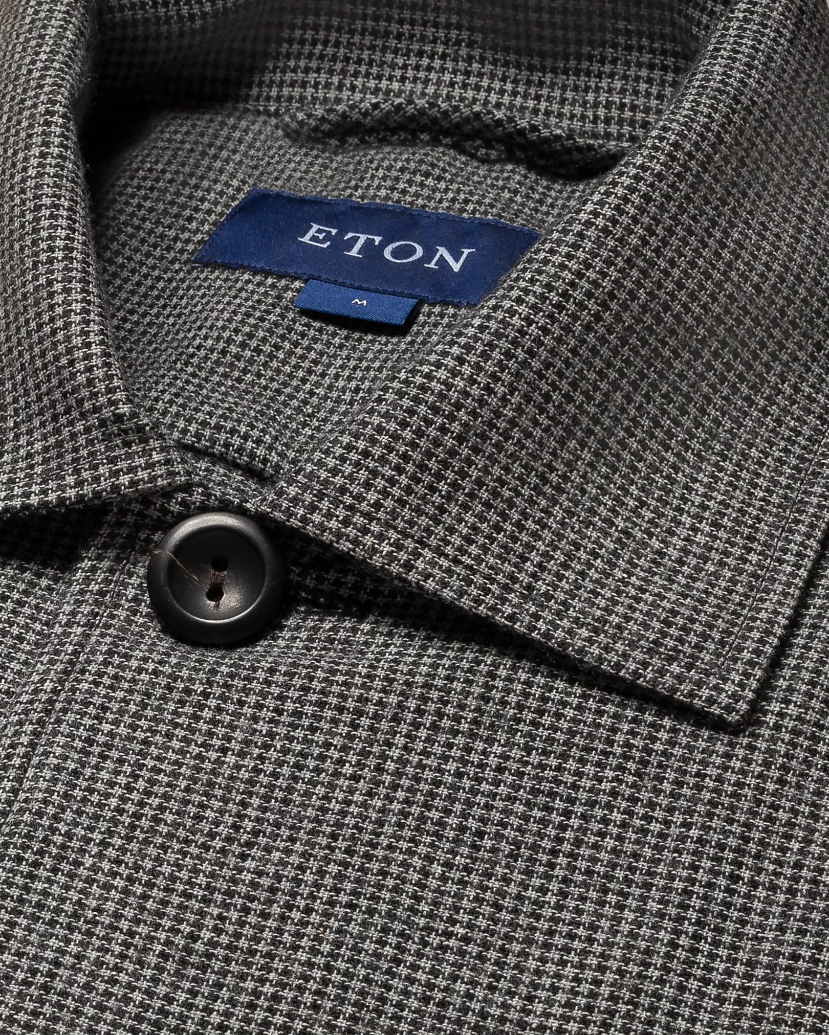 Eton - light grey cotton wool cashmere overshirt