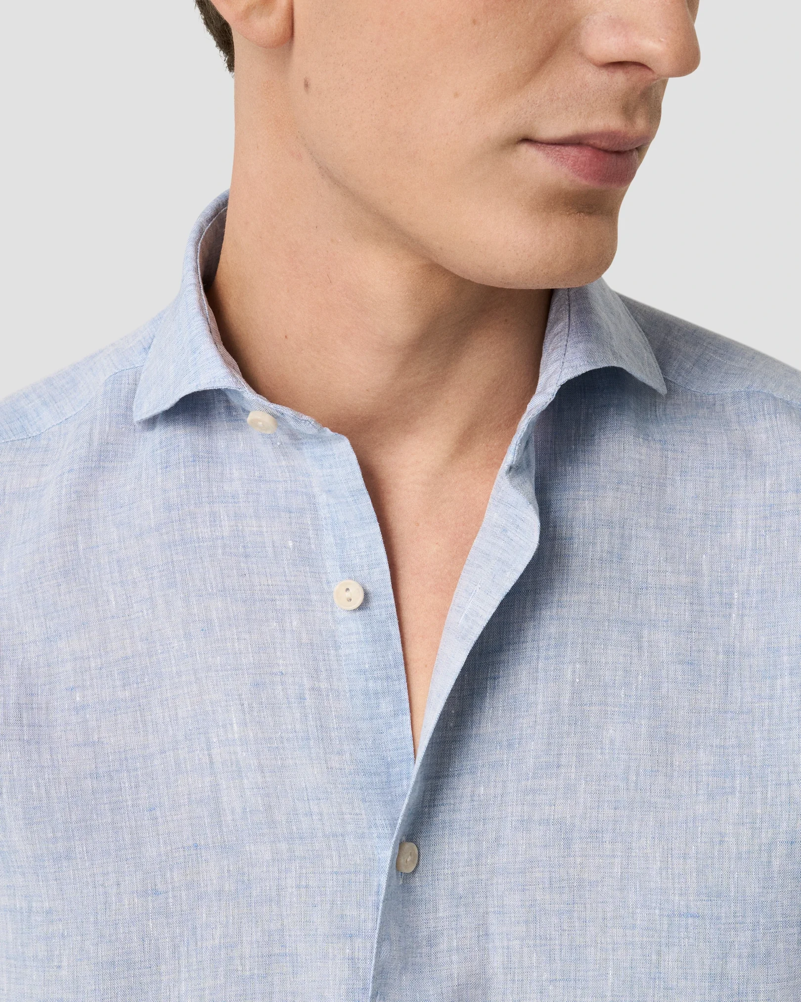 Eton - Solid Linen Shirt