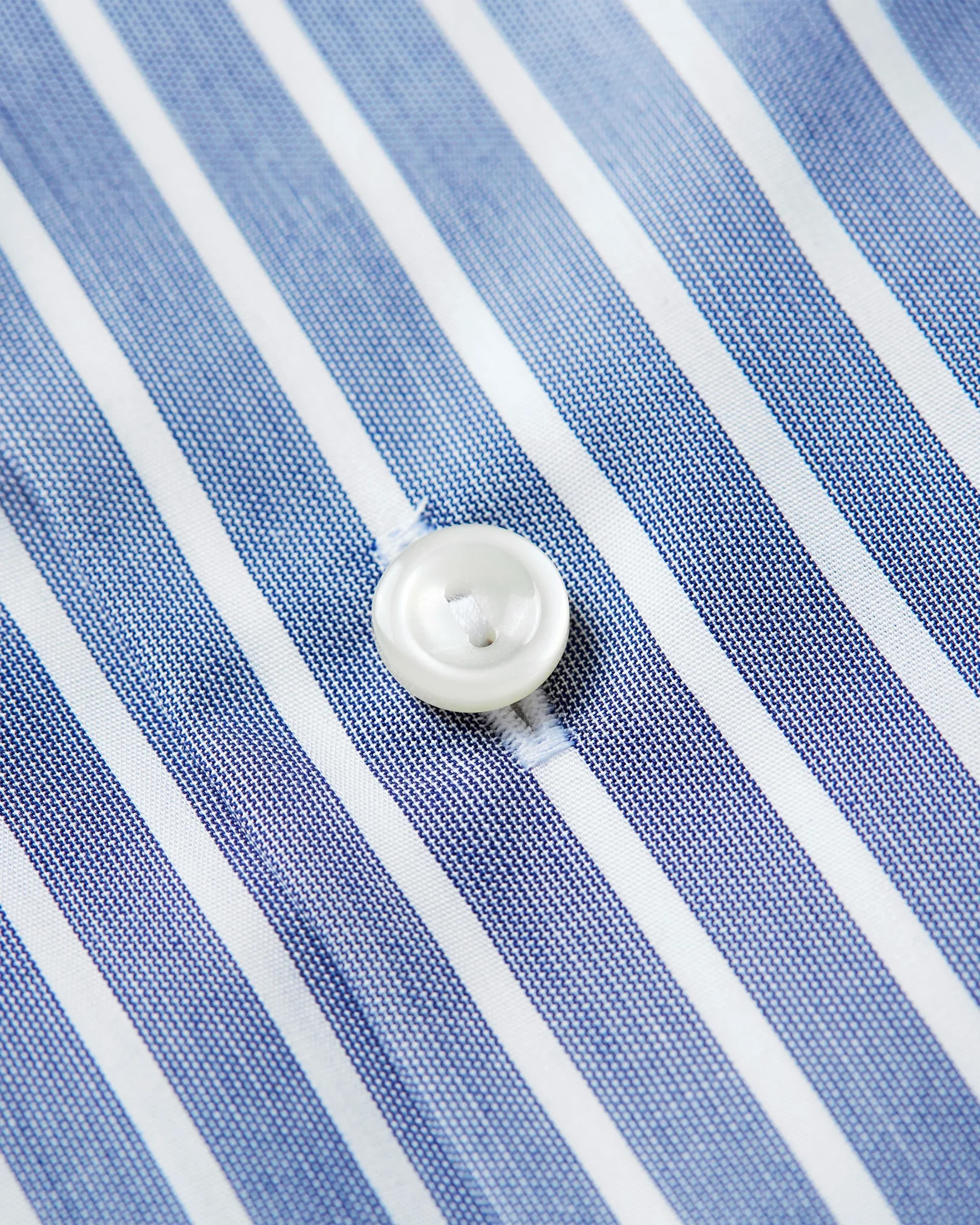 Striped White Collar Shirt - Eton