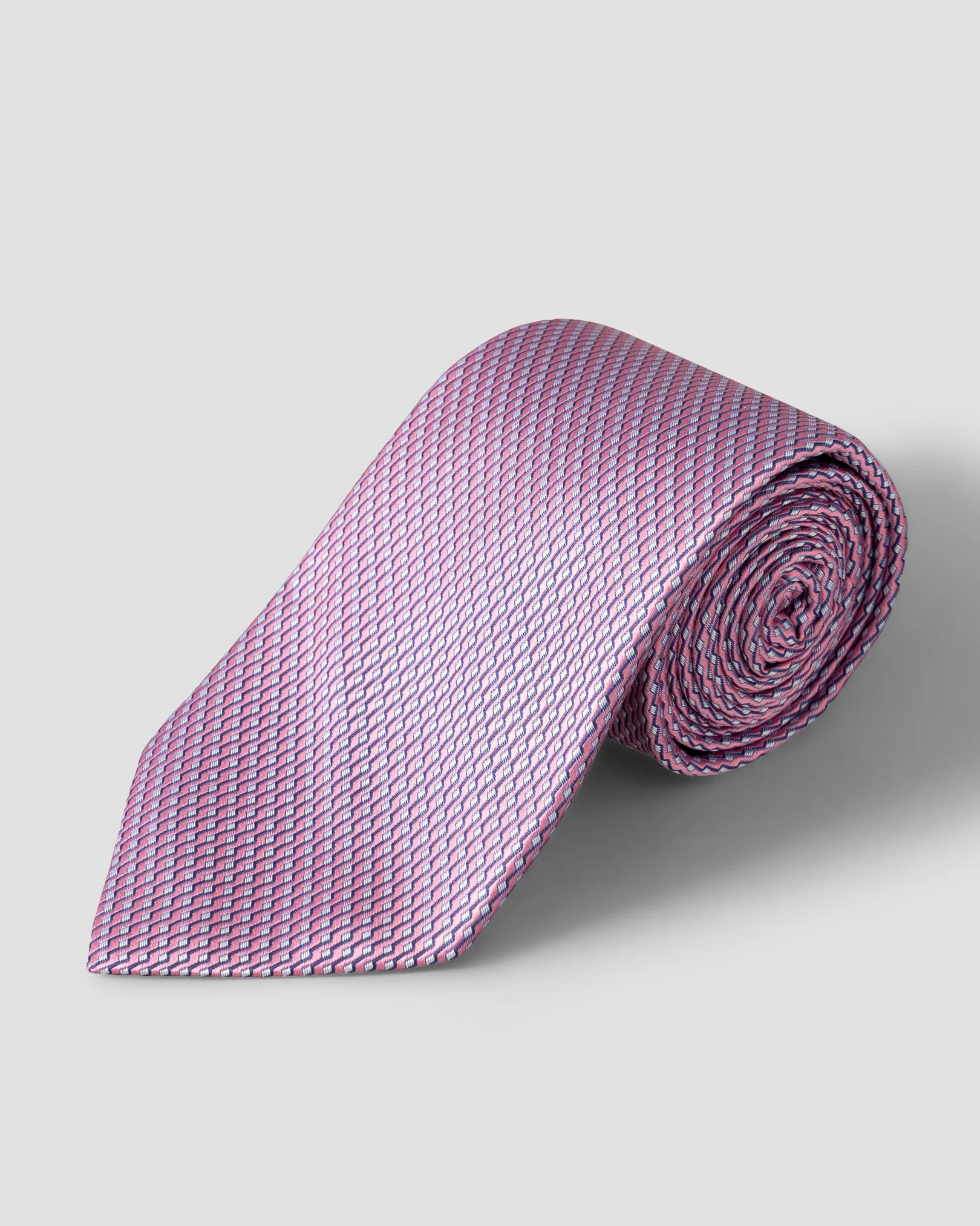 Eton - pink geometric woven silk