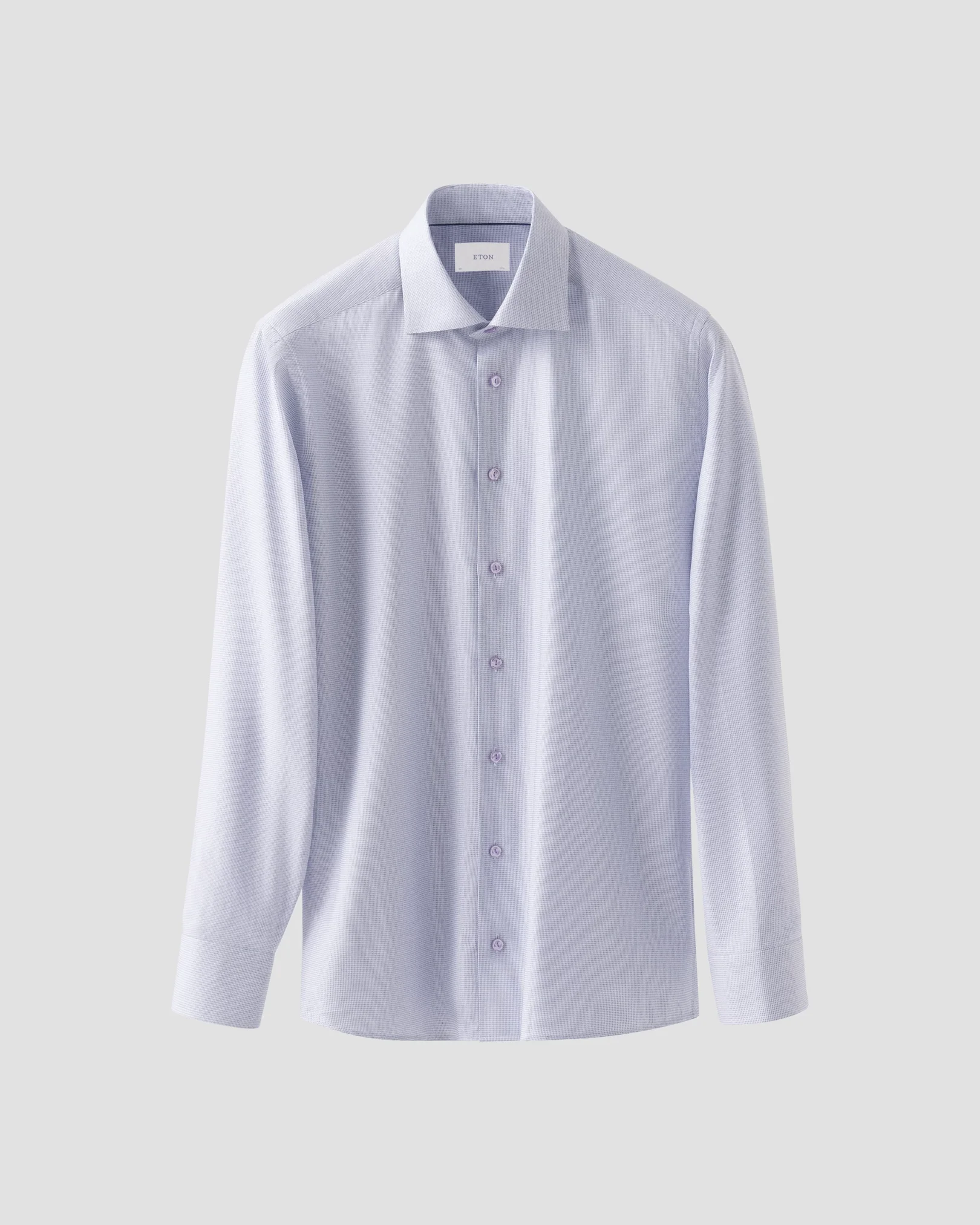 Eton - pink semi solid dobby shirt