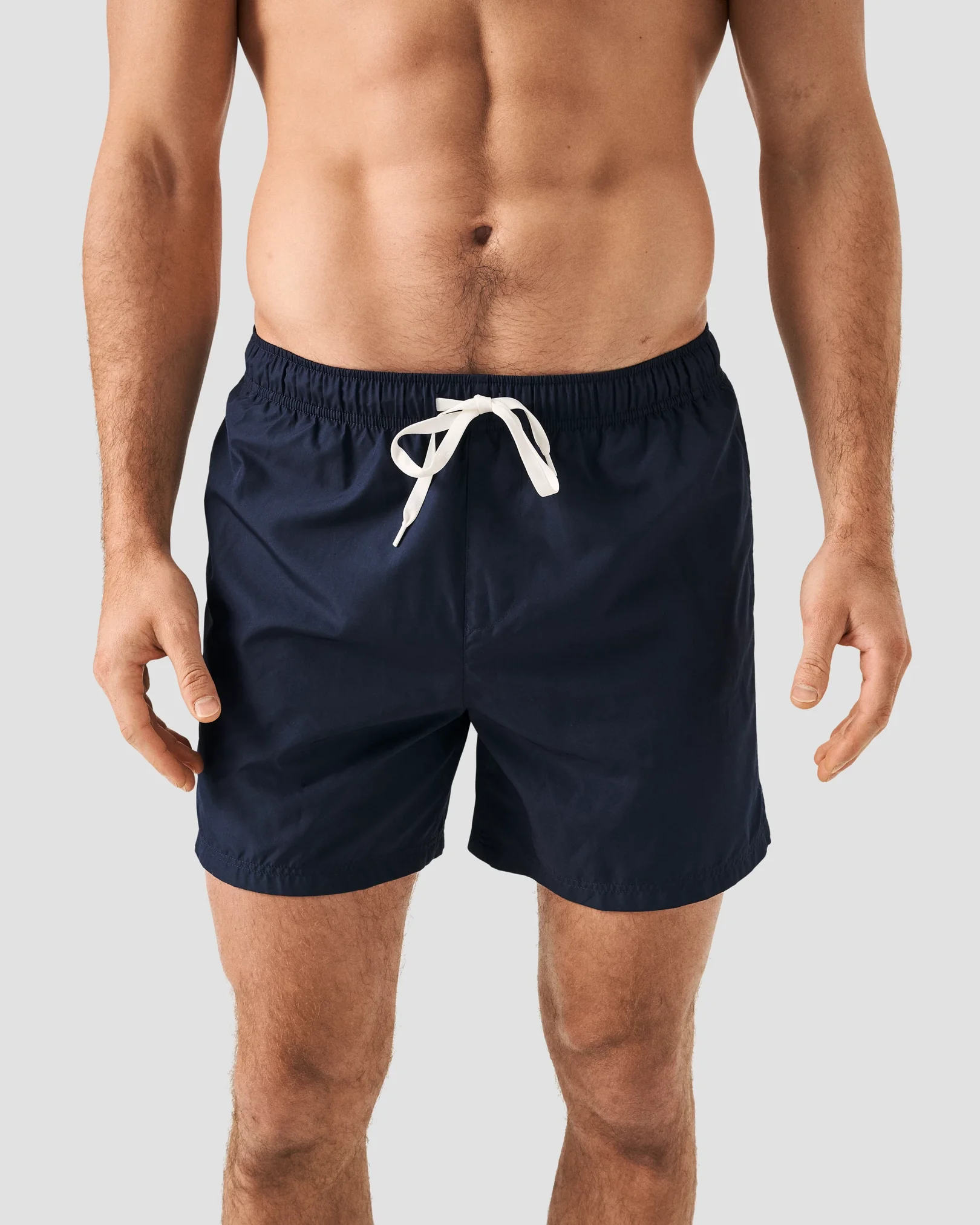 Eton - navy blue drawstring swim shorts