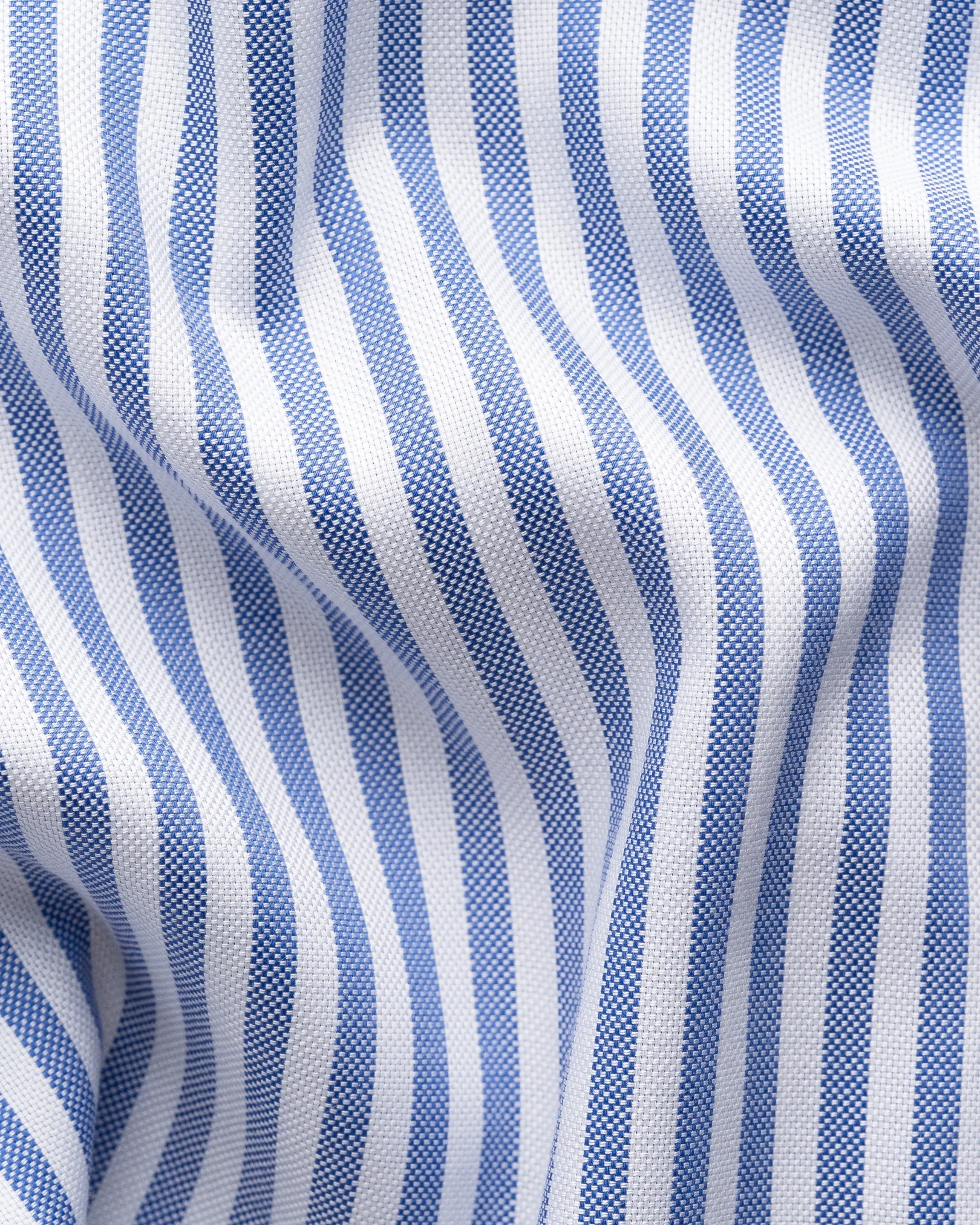 Eton - mid blue striped signature oxford shirt