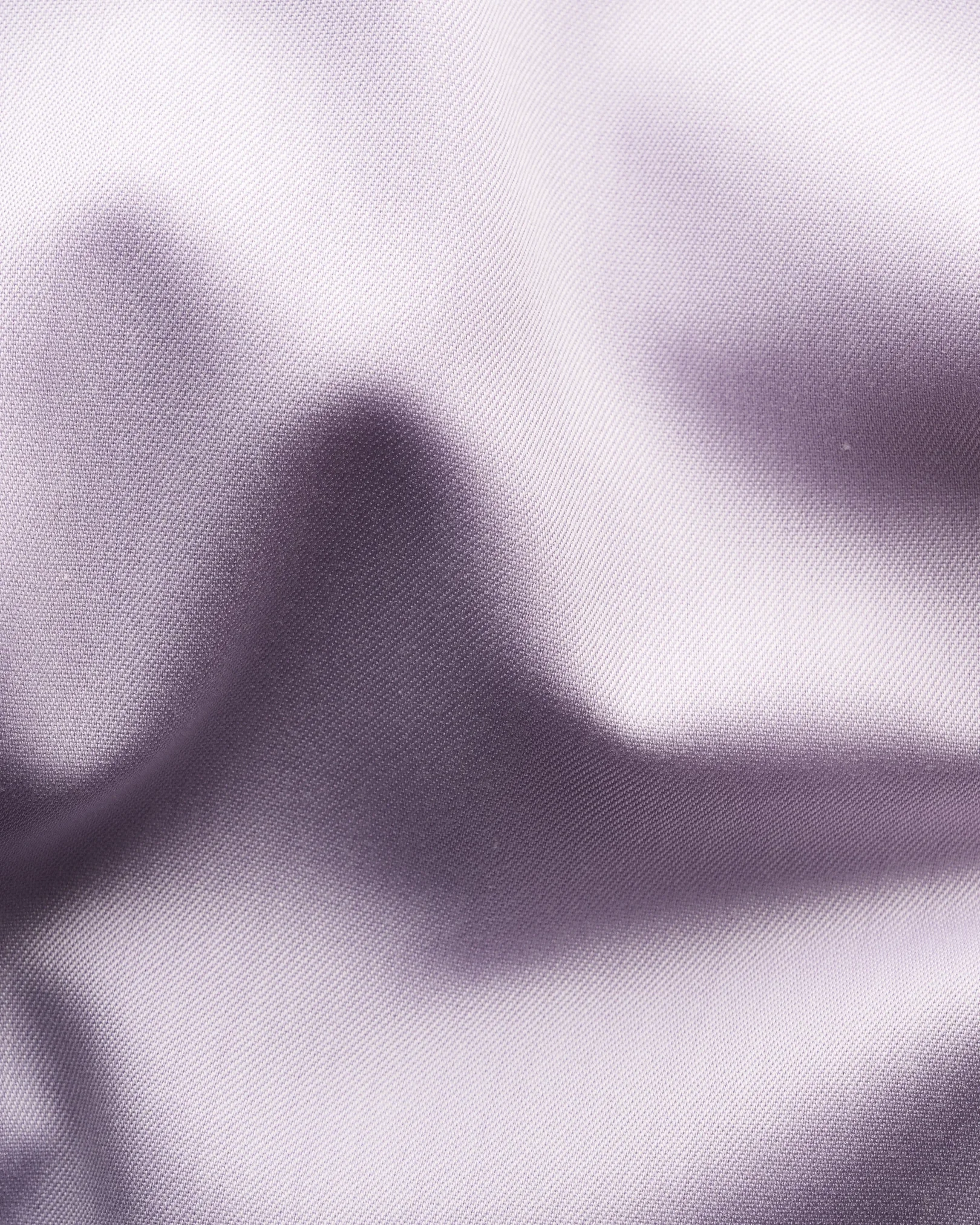 Eton - Light Purple Signature Twill Shirt - Floral Contrast Details