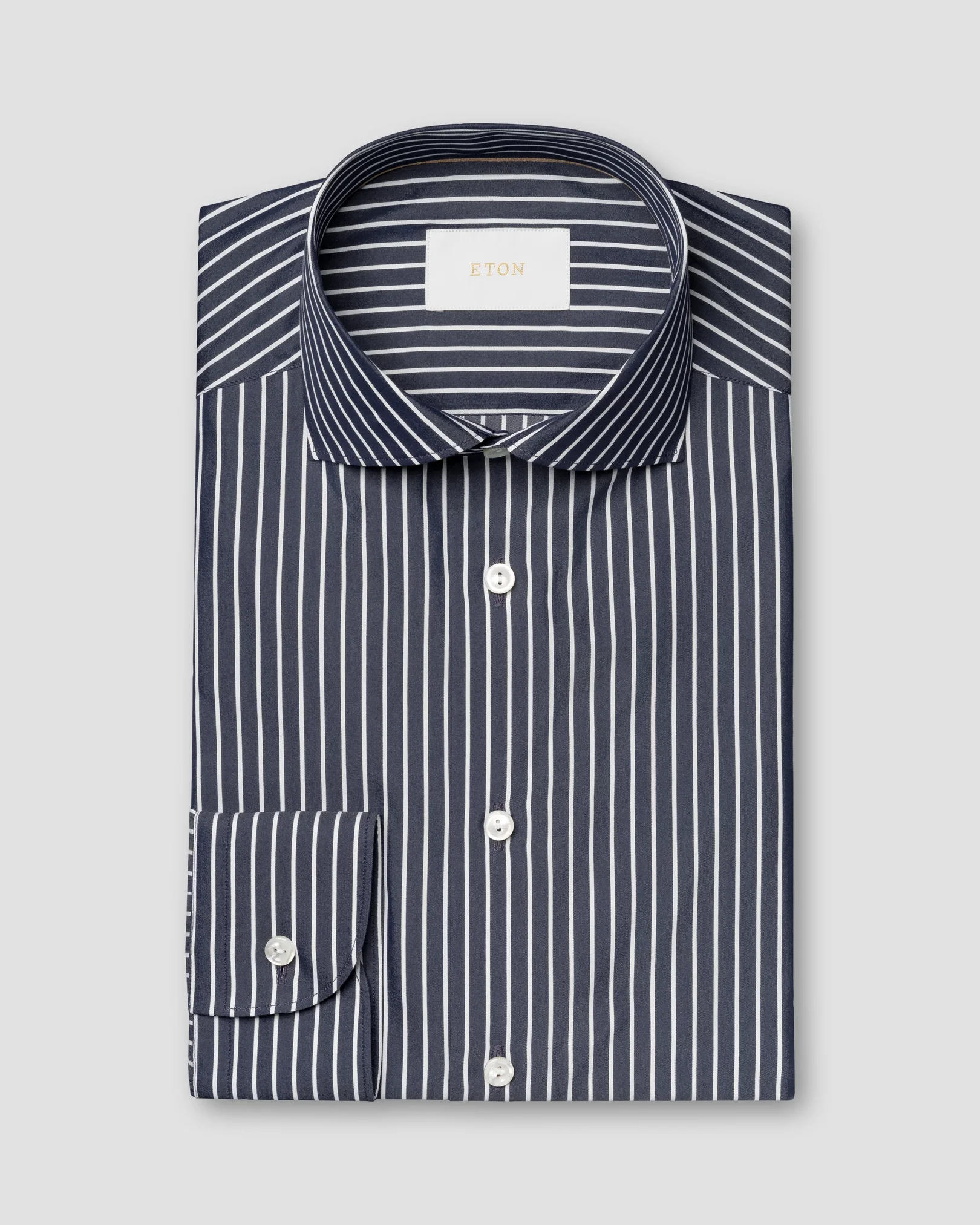 Eton - Cotton & Silk Stripe Shirt