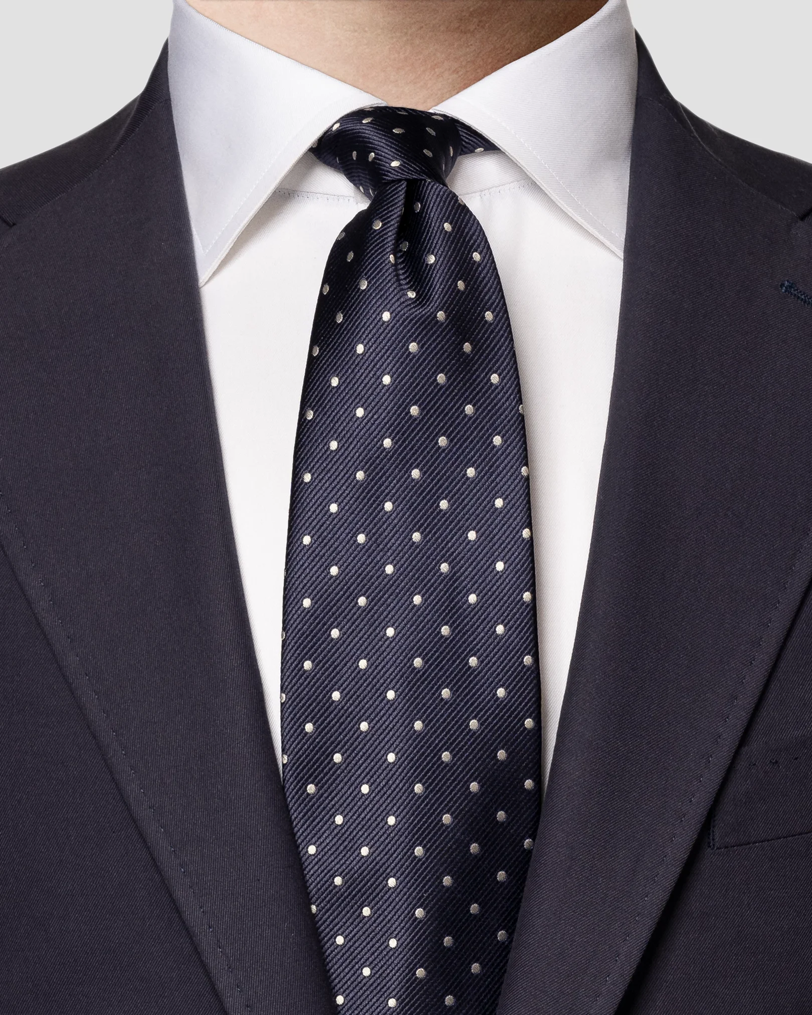 Eton - navy blue ivy league tie